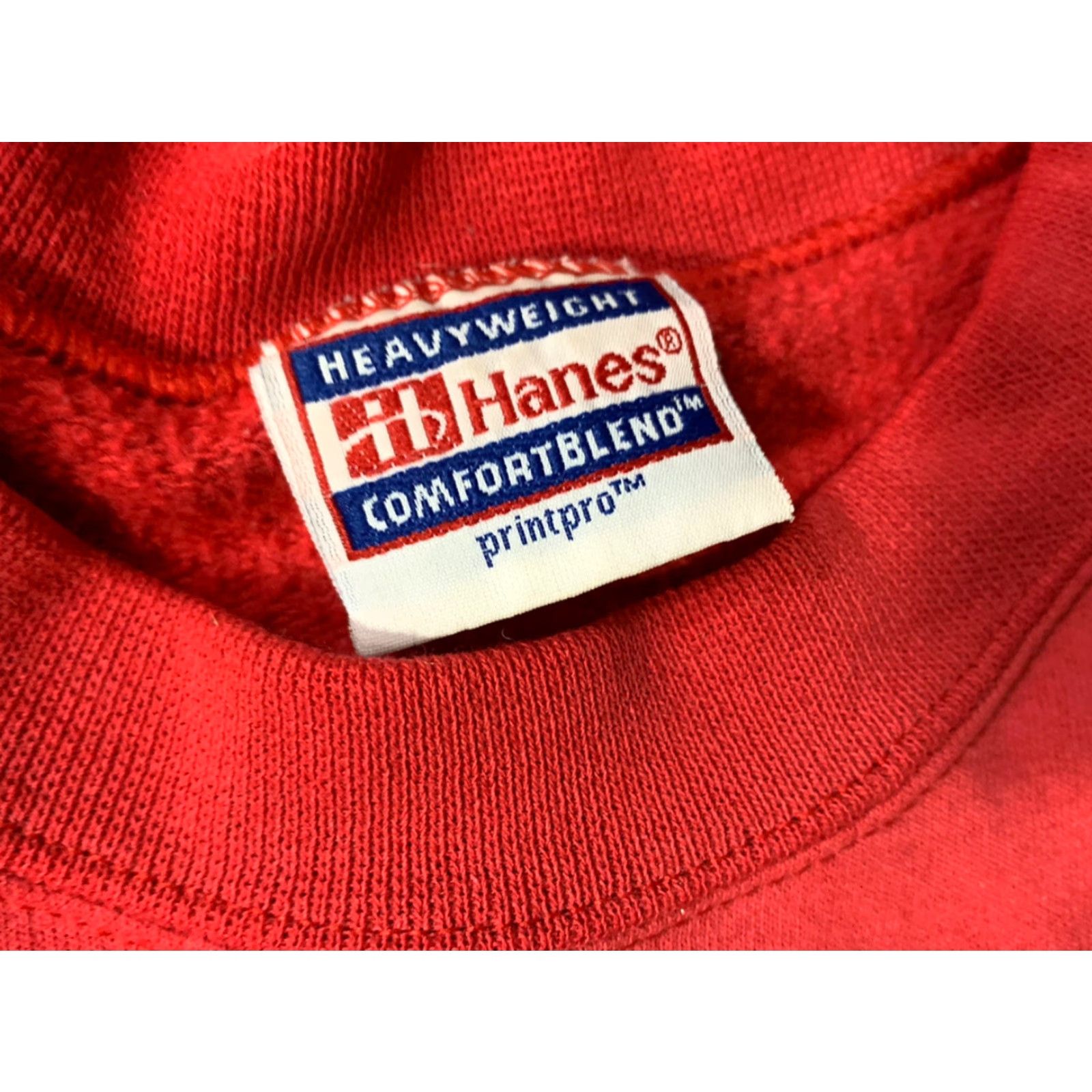 Hanes VINTAGE 90s BMX Racing Sweatshirt Red Medium Mens Pullover Size US M / EU 48-50 / 2 - 3 Thumbnail