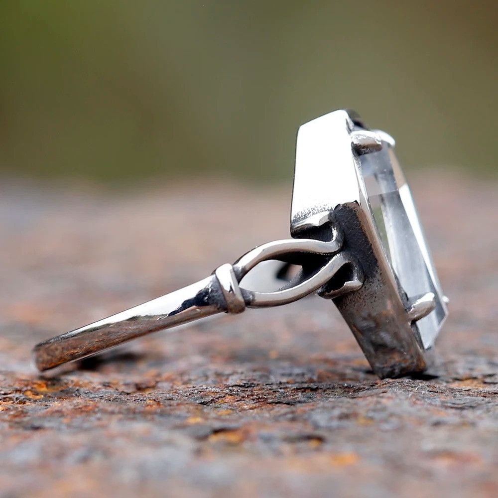Jewelry Coffin Flower Ring Size ONE SIZE - 4 Thumbnail