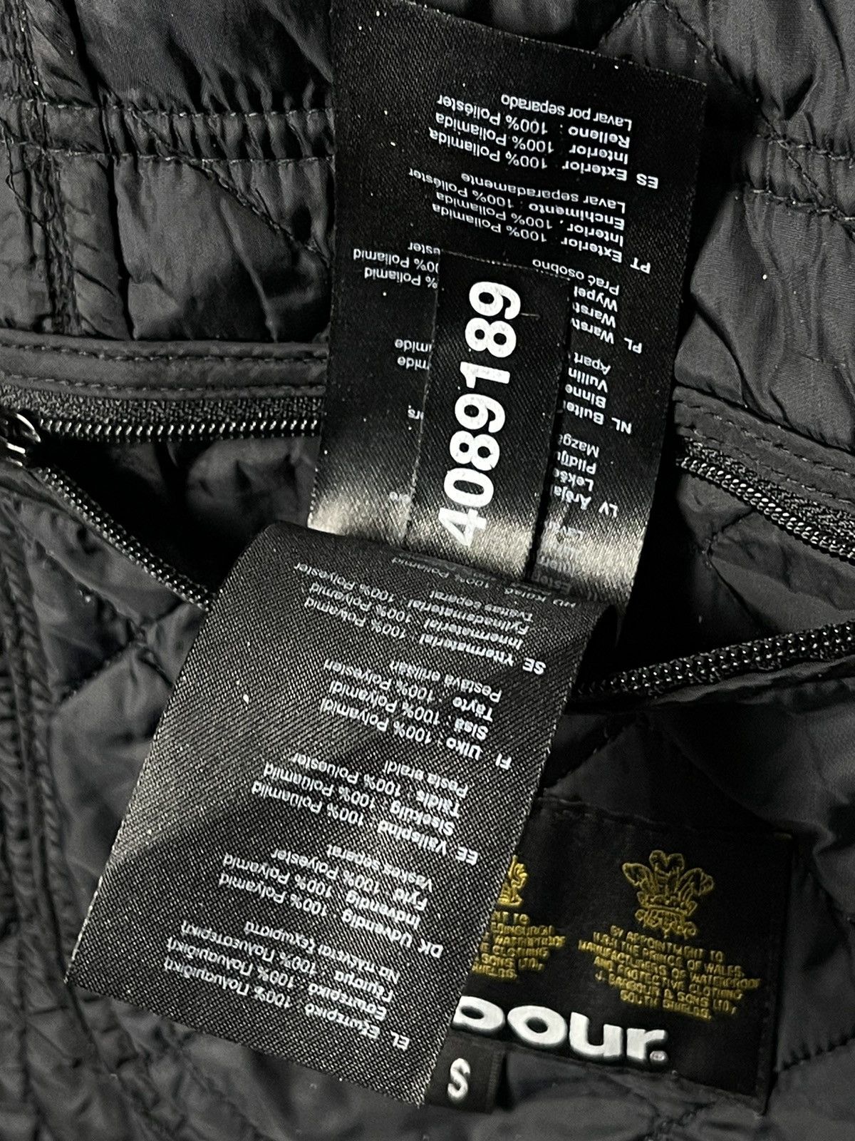 Barbour Barbour International Black Ariel Full Zip Jacket Size S Size US S / EU 44-46 / 1 - 23 Thumbnail
