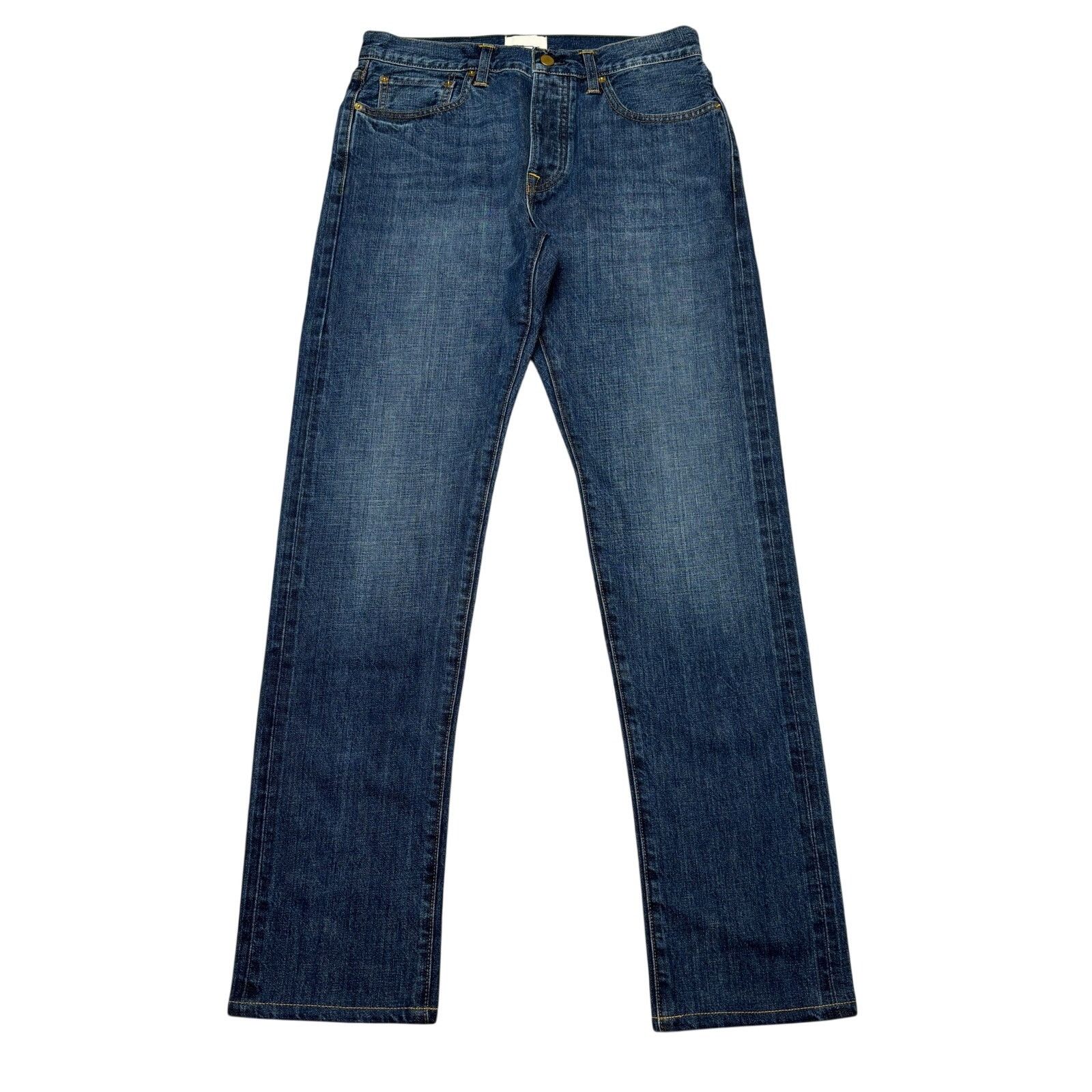 Sid Mashburn $325 Sid Mashburn Japanese Selvedge Deep Indigo Jeans 33x32 Size US 33 - 1 Thumbnail
