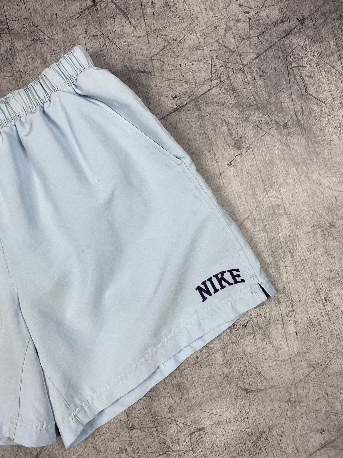 Nike × Vintage Vintage 90s Nike Swoosh Drill Shorts Size US 33 - 4 Thumbnail