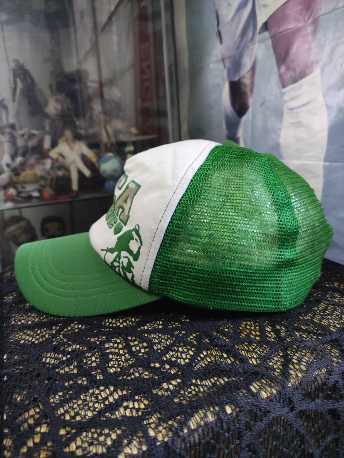 Ocean Pacific Vtg 00's Ocean Pacific " I LOVE CA " Camo Font Trucker Cap Size ONE SIZE - 4 Thumbnail