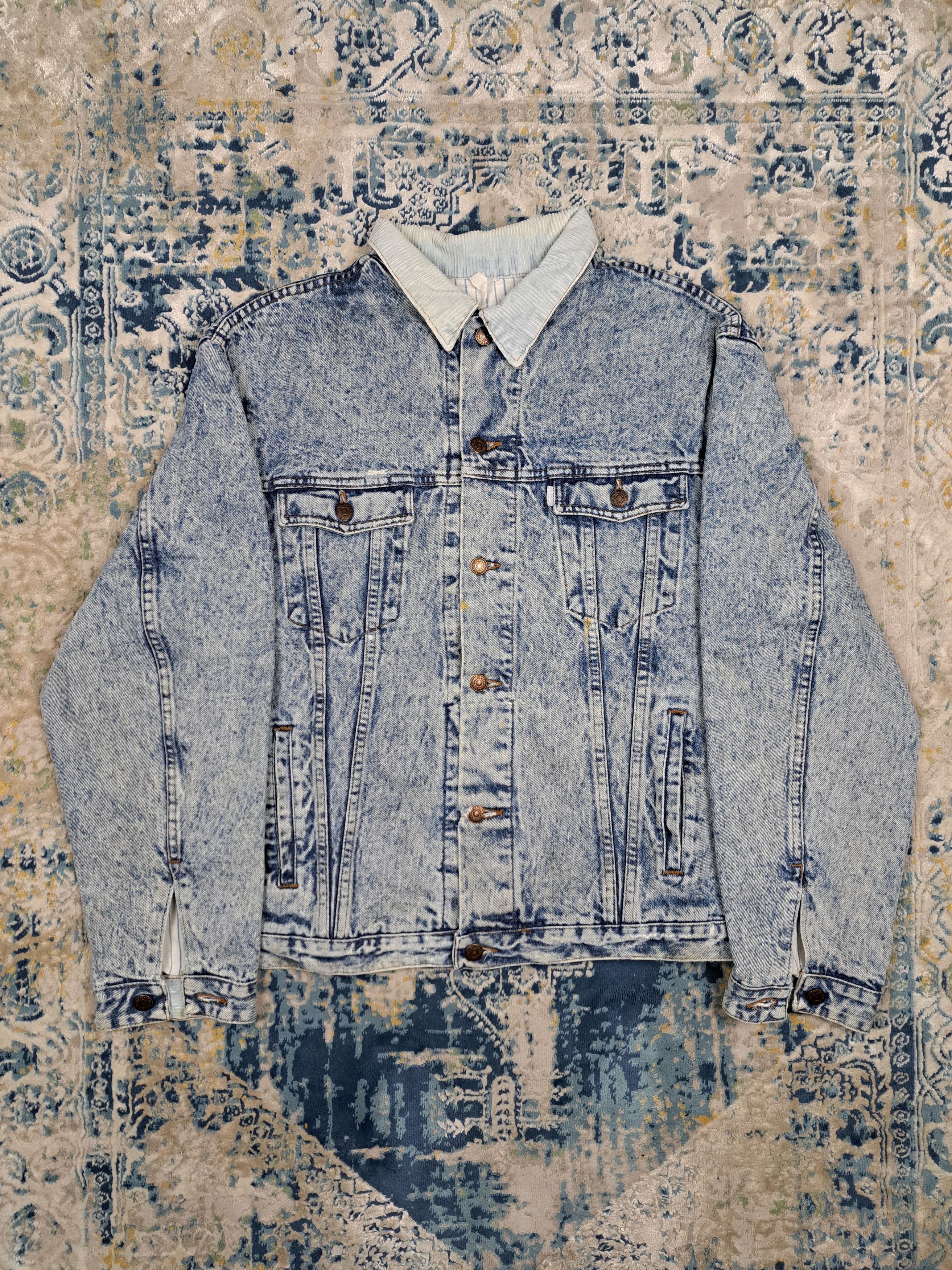 Levi's Vintage 90s Levis Silvertab Acid Wash Denim Jacket Detroit Size US M / EU 48-50 / 2 - 1 Thumbnail