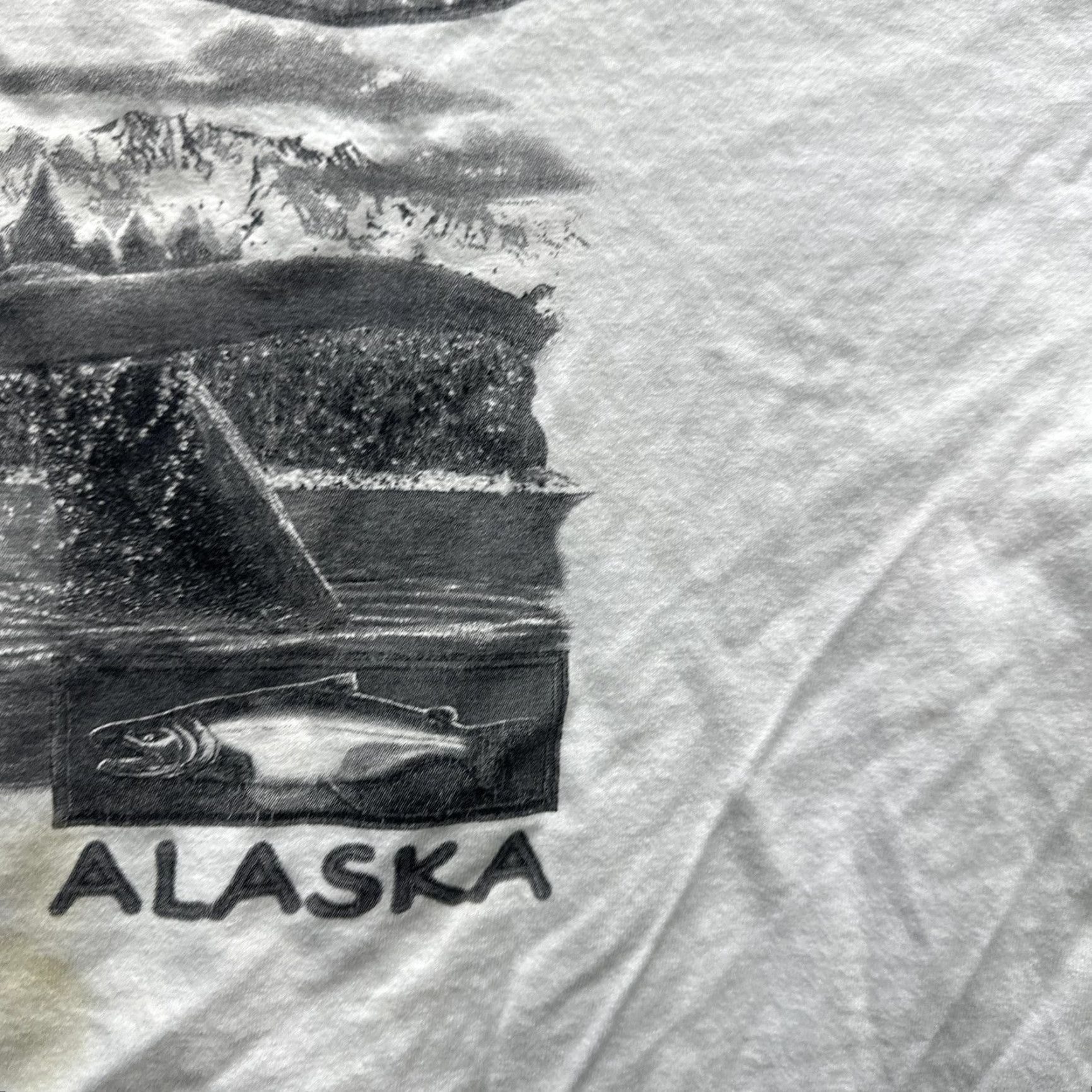 Vintage VINTAGE Alaska Shirt Mens XL White Graphic Wildlife Bear Whale Salmon y2k SS Size US XL / EU 56 / 4 - 7 Thumbnail