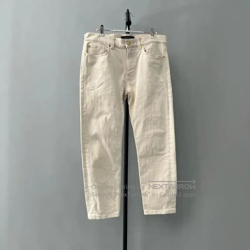 Versace Versace White Cotton Women's Jeans Size XS . Size 22" - 1 Thumbnail