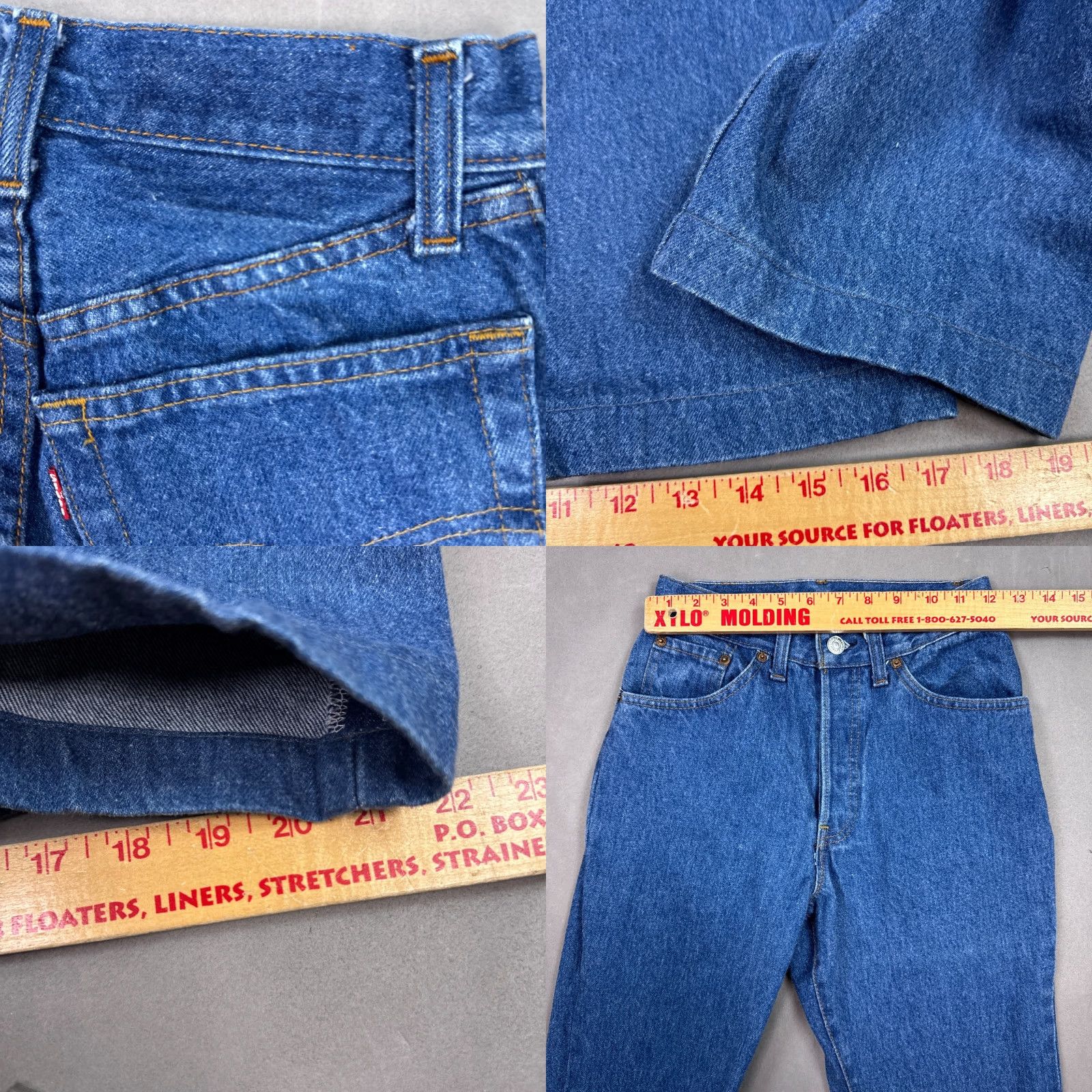 Levi's VINTAGE Levi's 501 Jeans Womens 24x27 Blue 80s Fuzzy Button Fly Denim Pants Dark Jeans Women, 501, 80s, Levi's, Blue, Dark, 90s Size 42" / US 20 - 8 Thumbnail