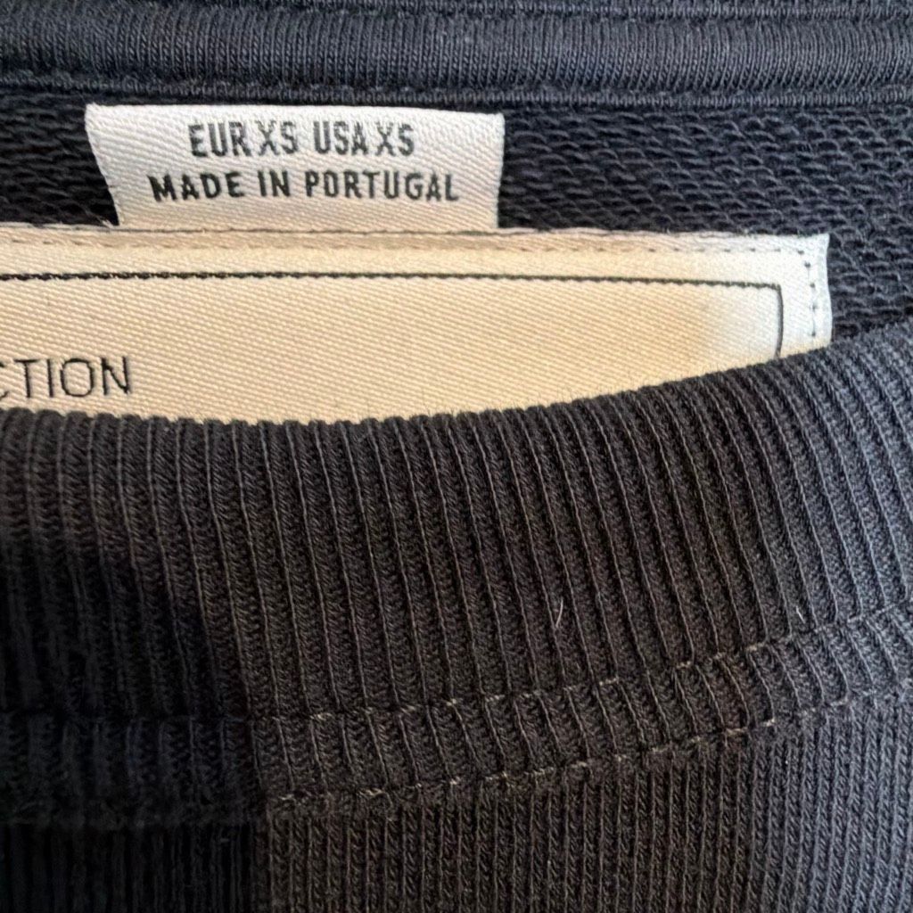 Zara Zara SRPLS Black Cotton Sweatshirt Unisex XS Size XS / US 0-2 / IT 36-38 - 9 Thumbnail