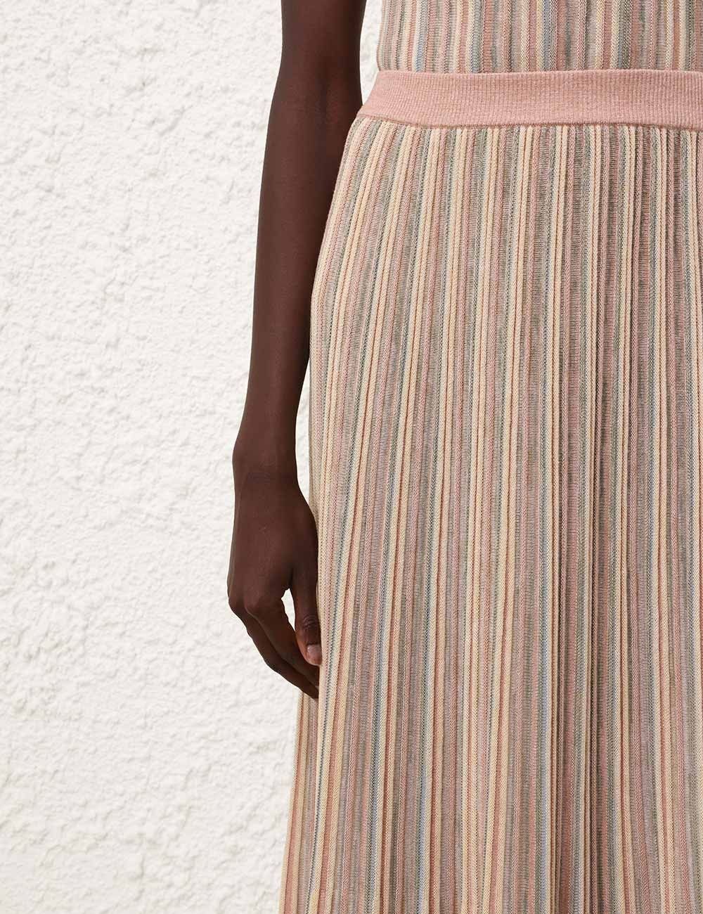 Zimmermann oc11z0226 Illuminate Mouline Maxi Skirt In Multicolor Size 26" / US 2 / IT 38 - 5 Thumbnail