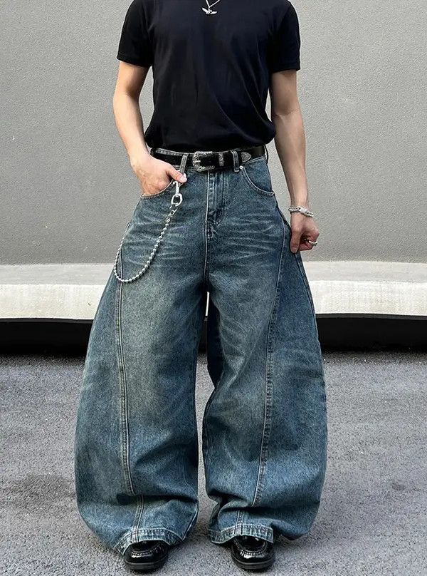 Jean VIBE Baggy Wide Leg Jeans Size US 32 / EU 48 - 7 Thumbnail