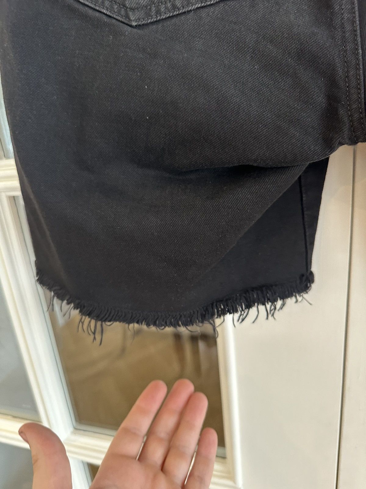 Amiri Black Distressed denim shorts Size US 30 / EU 46 - 4 Thumbnail