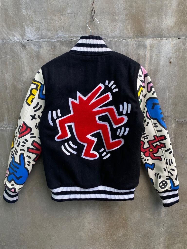 Joyrich Keith Haring Graffiti Letterman Jacket Size US XS / EU 42 / 0 - 2 Thumbnail