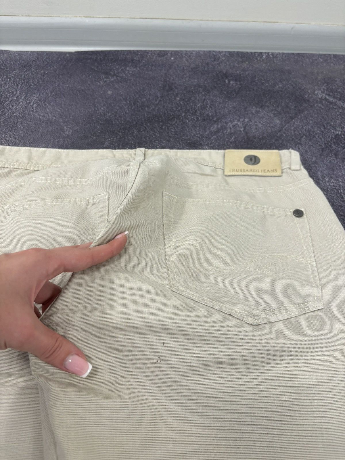 Trussardi × Vintage Vintage Trussardi Men’s Slim Straight Fit Luxury Pants Jeans Size US 33 - 9 Thumbnail