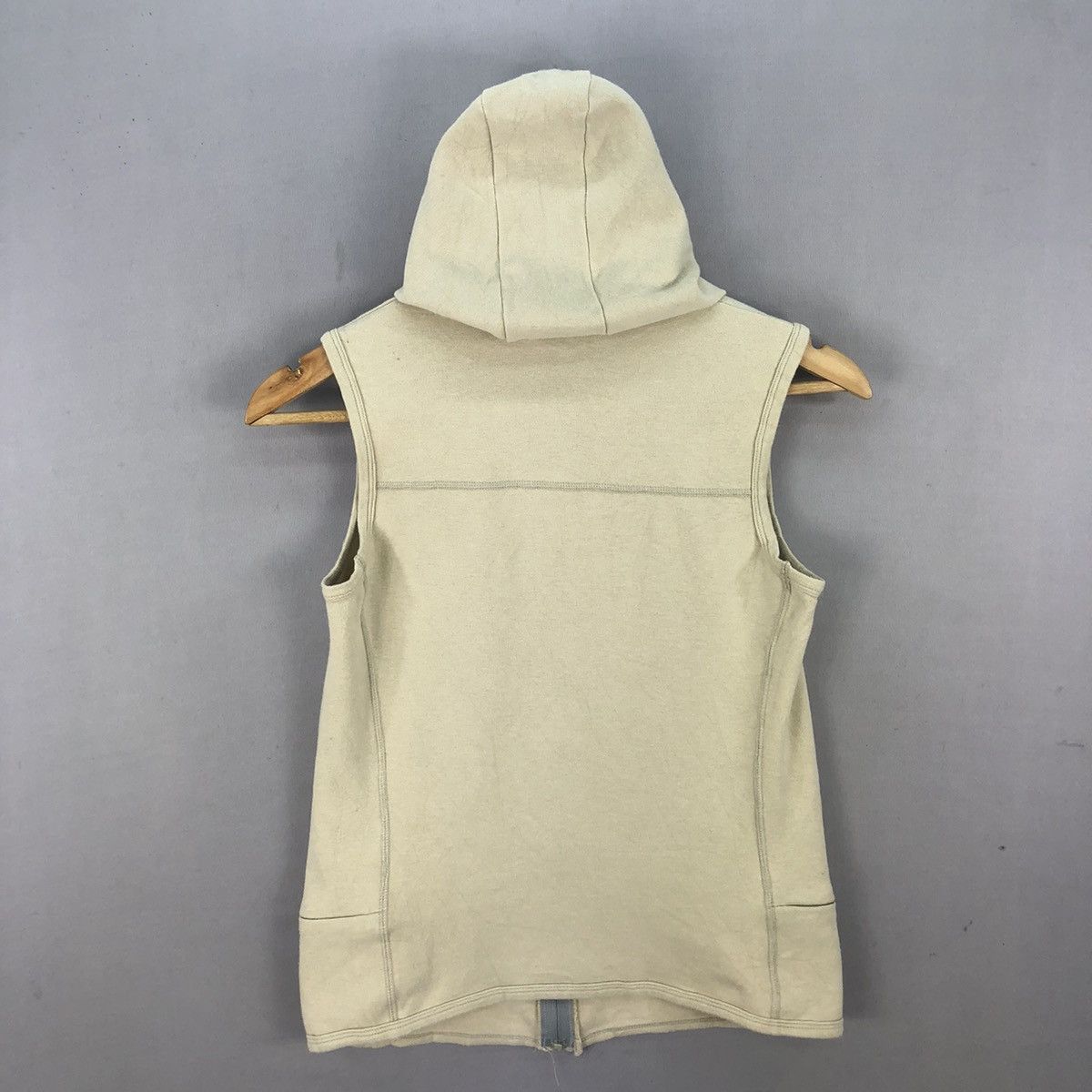 Marithe + Francois Girbaud Vintage 00’s MFG Punk Emo Sleeveless Hoodie Size XS / US 0-2 / IT 36-38 - 10 Thumbnail