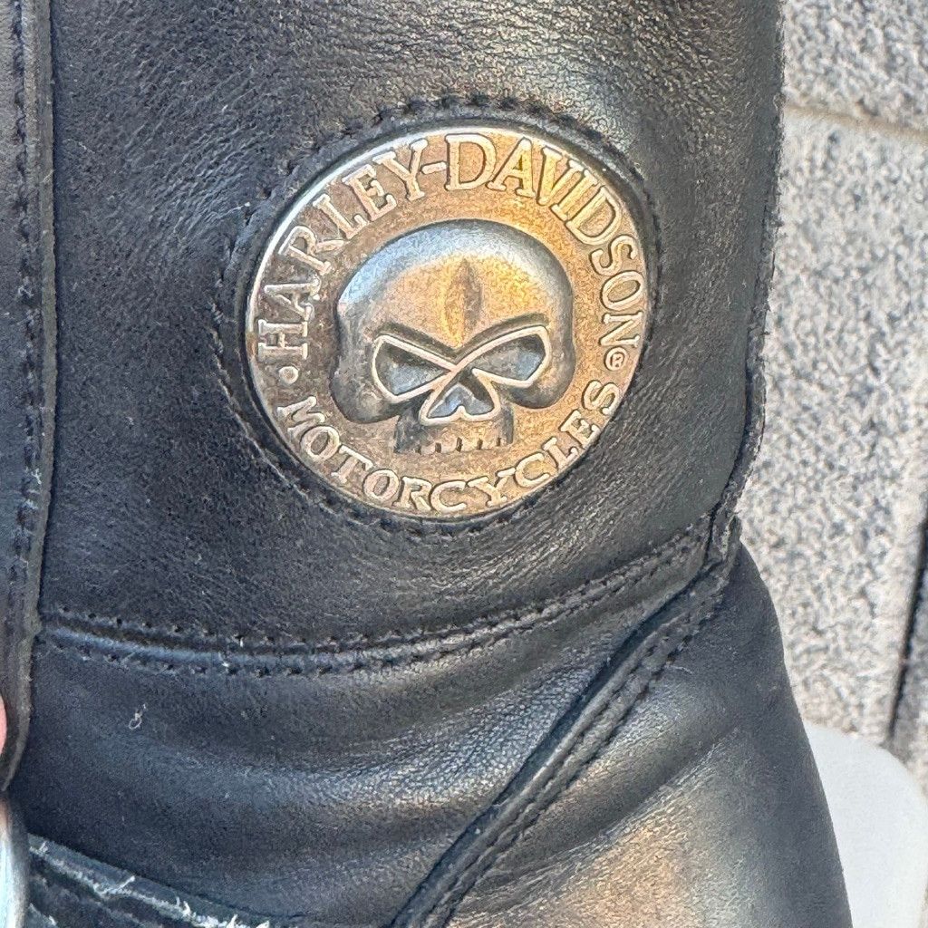 Harley Davidson Harley-Davidson Combat Moto Black Leather Boots Size 8 Size US 6 / IT 36 - 4 Thumbnail