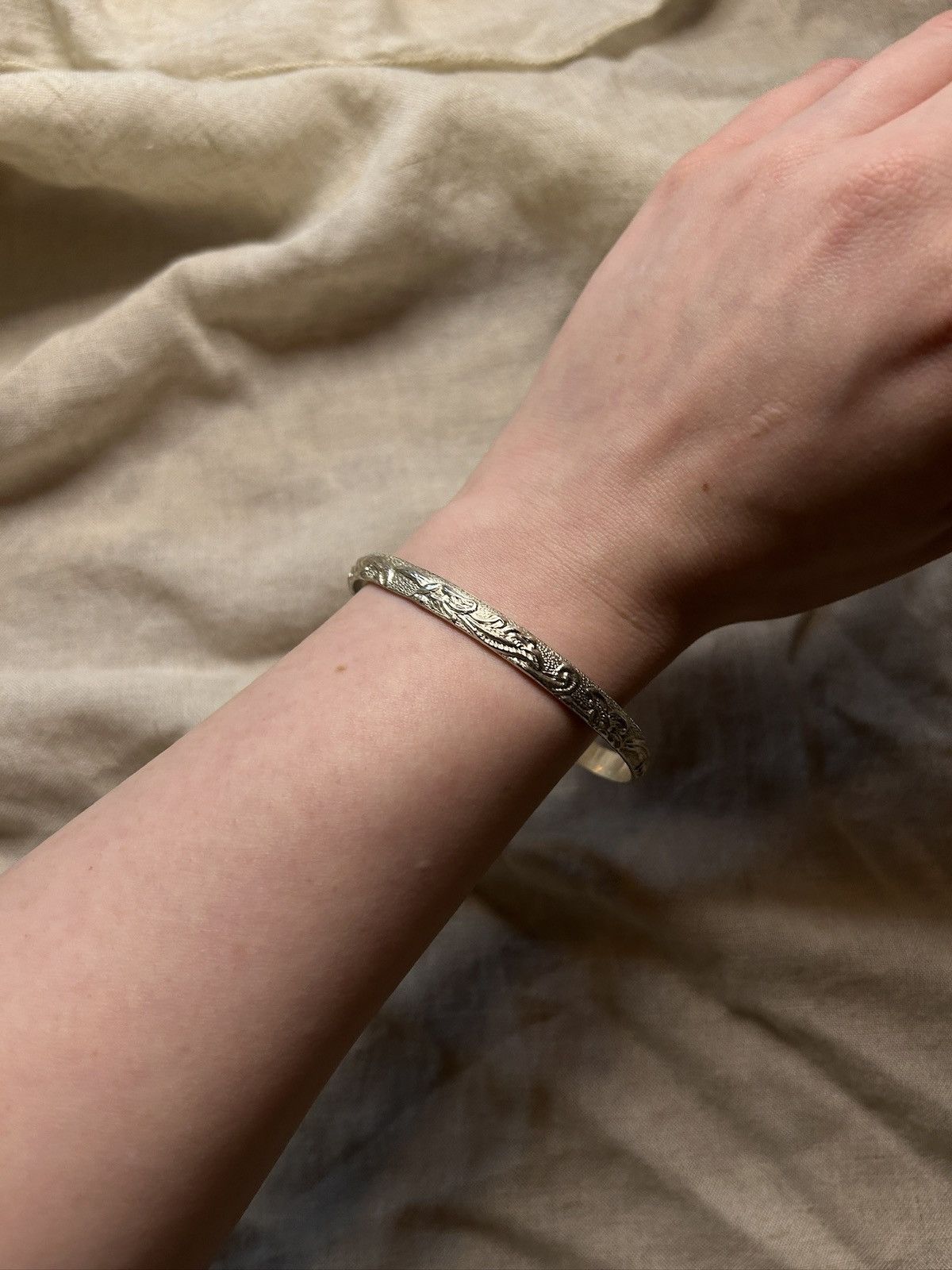 Vintage Sterling silver braclete Size ONE SIZE - 1 Thumbnail