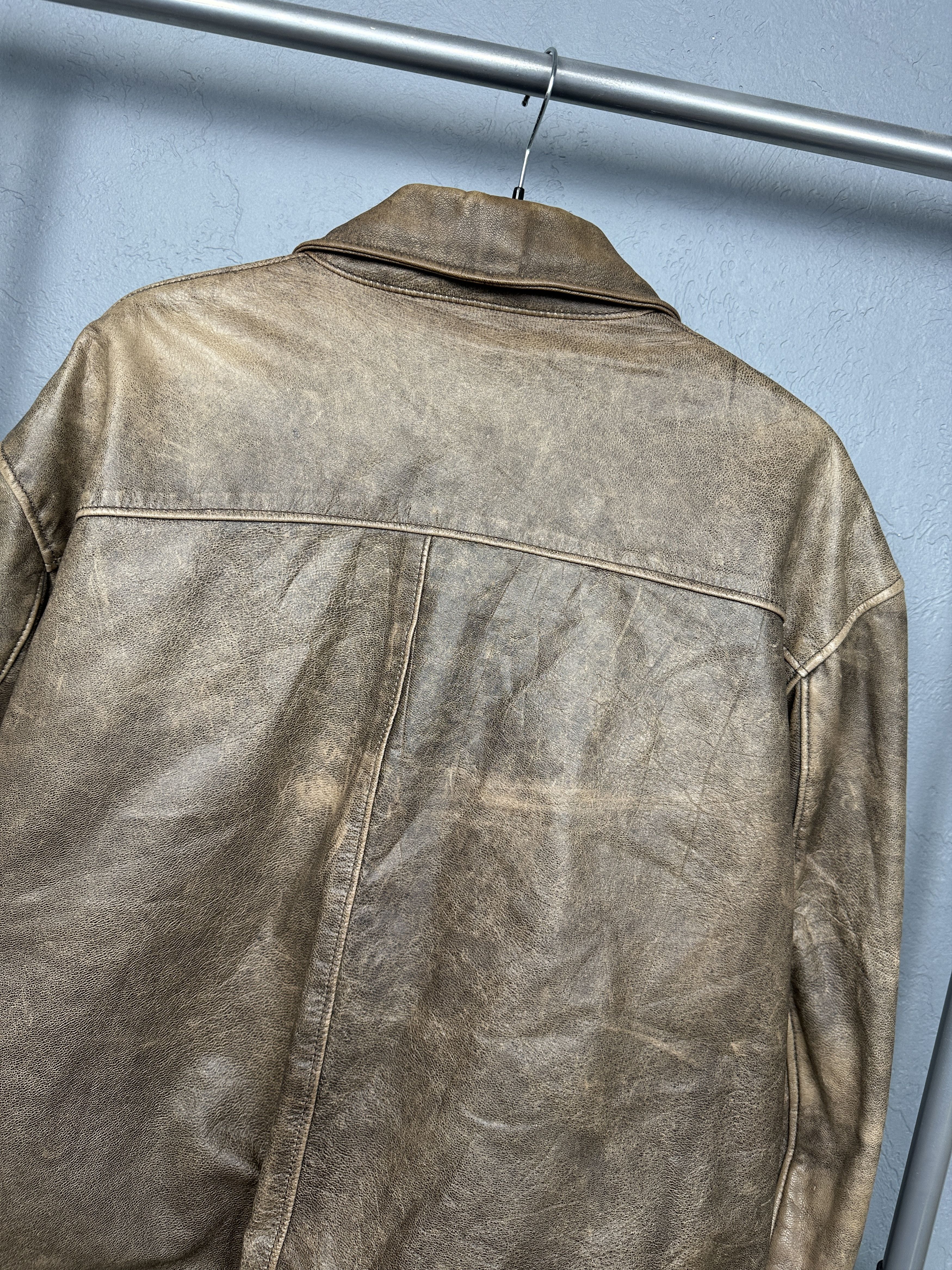 L.L. Bean L.L. Bean 90s Vintage Mens Goatskin Leather Flying Jacket Size US XL / EU 56 / 4 - 11 Thumbnail