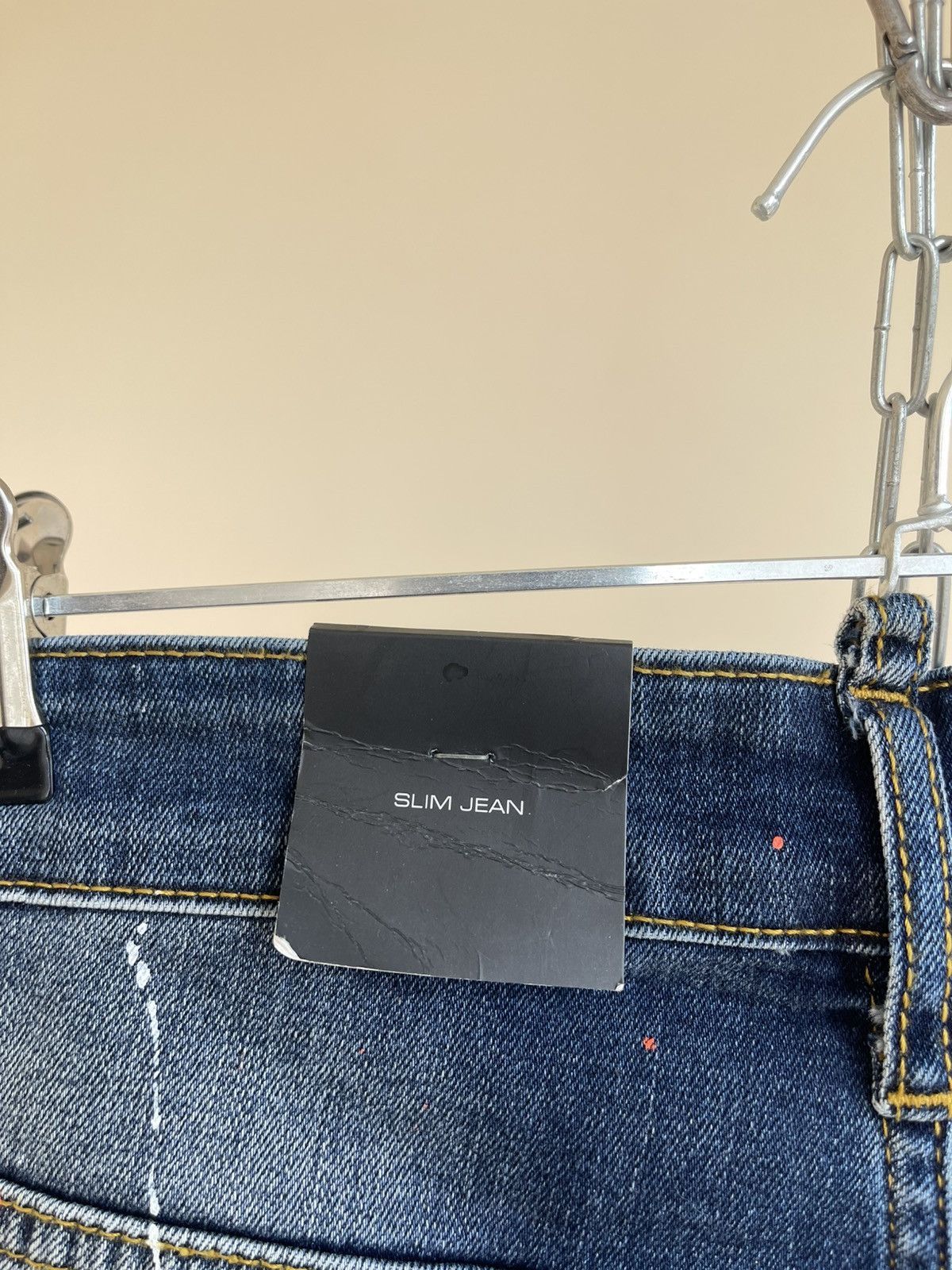 Dsquared2 Icon Slim Jean Distressed Wash Denim Paint-Splattered Jeans Size US 32 / EU 48 - 18 Thumbnail