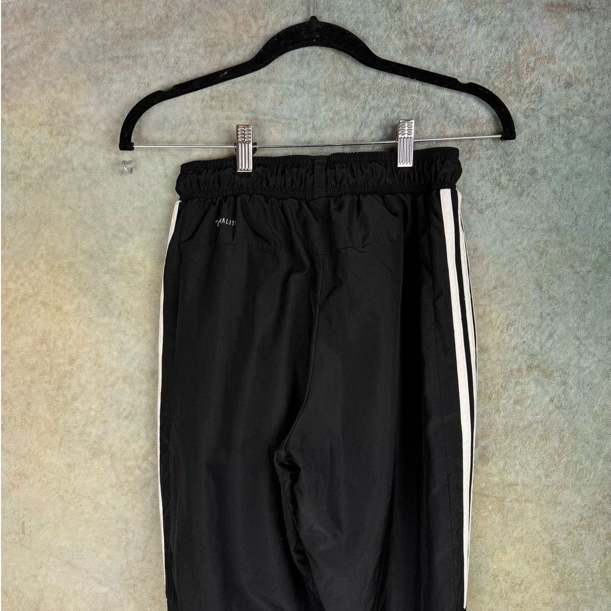 Adidas Adidas Track Jogger Pants Sz Small Black Striped Sportswear Size 25" / US 0 / IT 36 - 8 Thumbnail