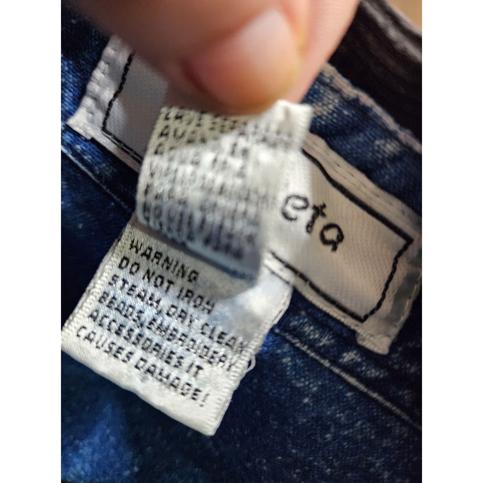 Vintage VINTAGE 80s Womens 2X Embroidered Acid Wash Jeans Denim Work Shirt Paisley Size XXL / US 16-18 / IT 52-54 - 5 Thumbnail