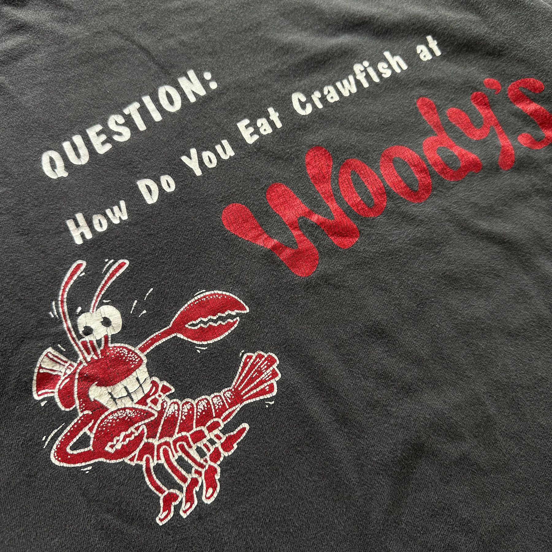 Vintage 1990s Vintage Woody's Crawfish Tee Size US XL / EU 56 / 4 - 5 Thumbnail