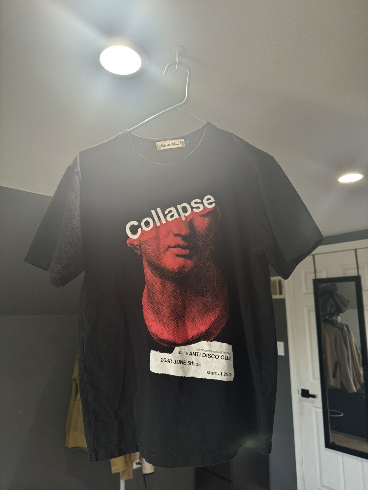 image of Undercover Collapse Tee in Black, Men's (Size Medium)