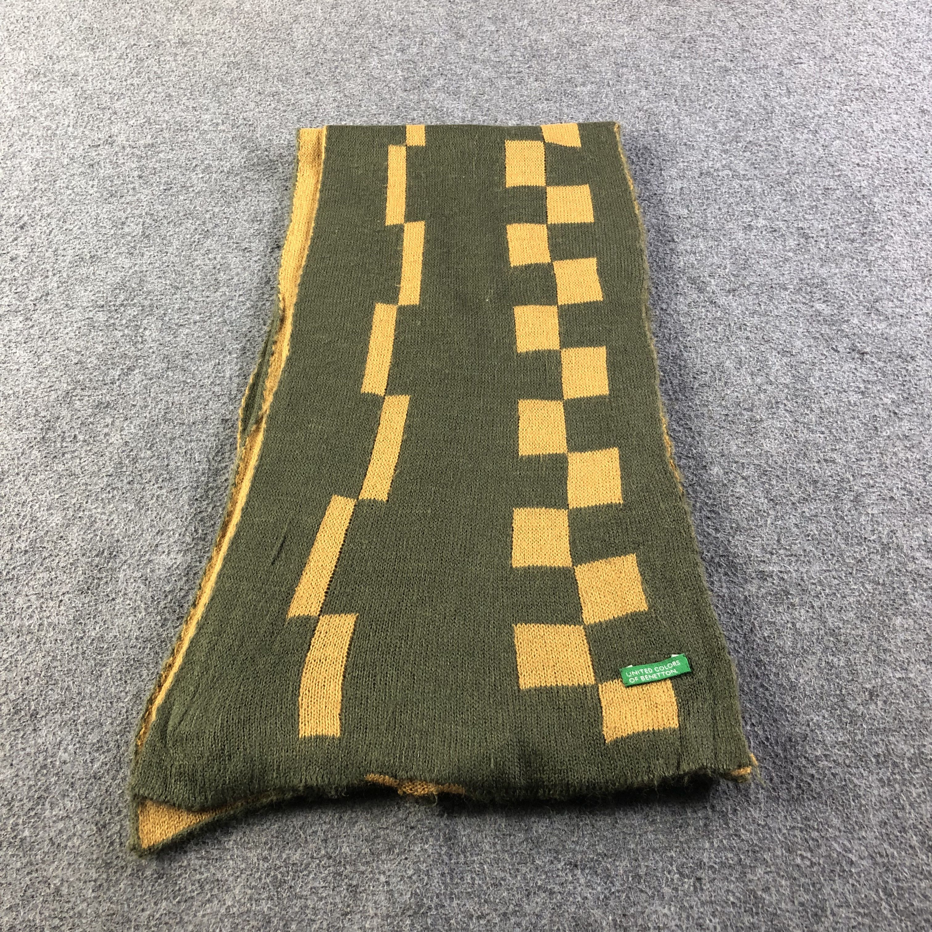United Colors Of Benetton United Colors Of Benetton Wool Scarf Muffler V1848 Size ONE SIZE - 2 Thumbnail