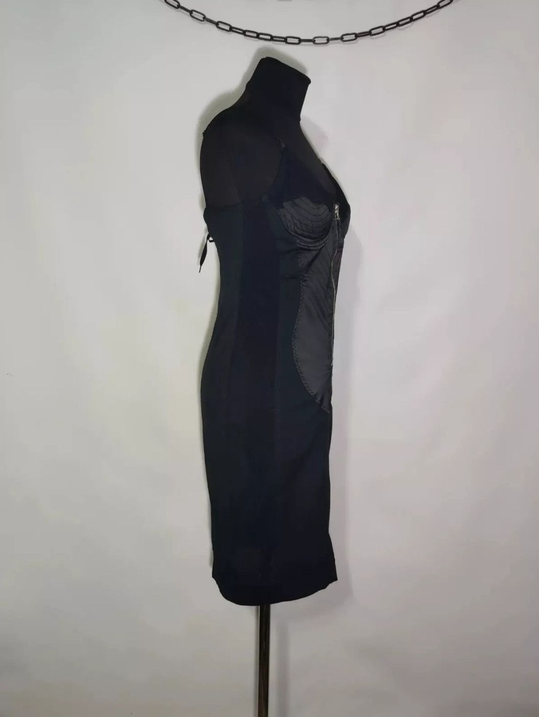 Jean Paul Gaultier Jean Paul Gaultier 90's Vintage Cone Bra Corset Black Dress Size M / US 6-8 / IT 42-44 - 5 Thumbnail