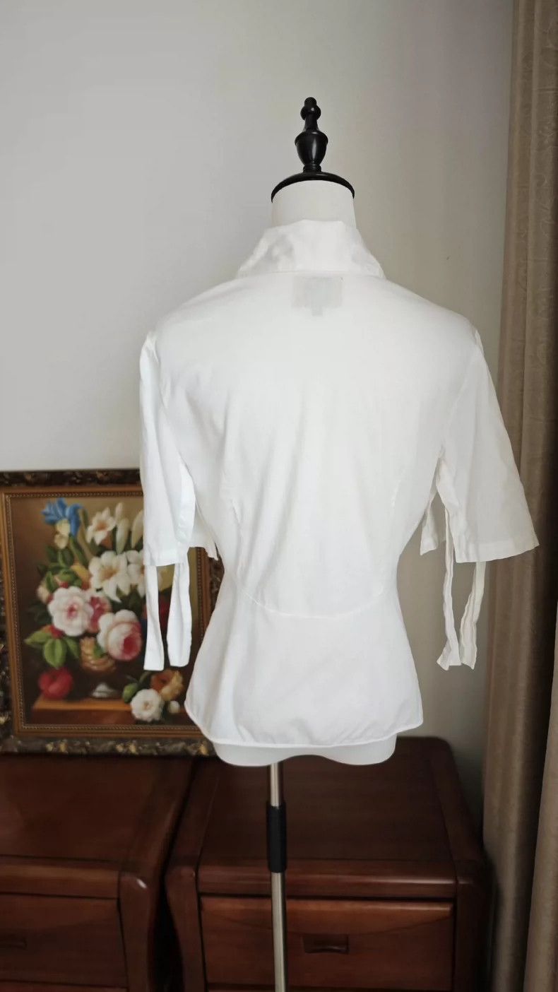 Vivienne Westwood Vivienne Westwood White tie small shirt top Size M / US 6-8 / IT 42-44 - 5 Thumbnail
