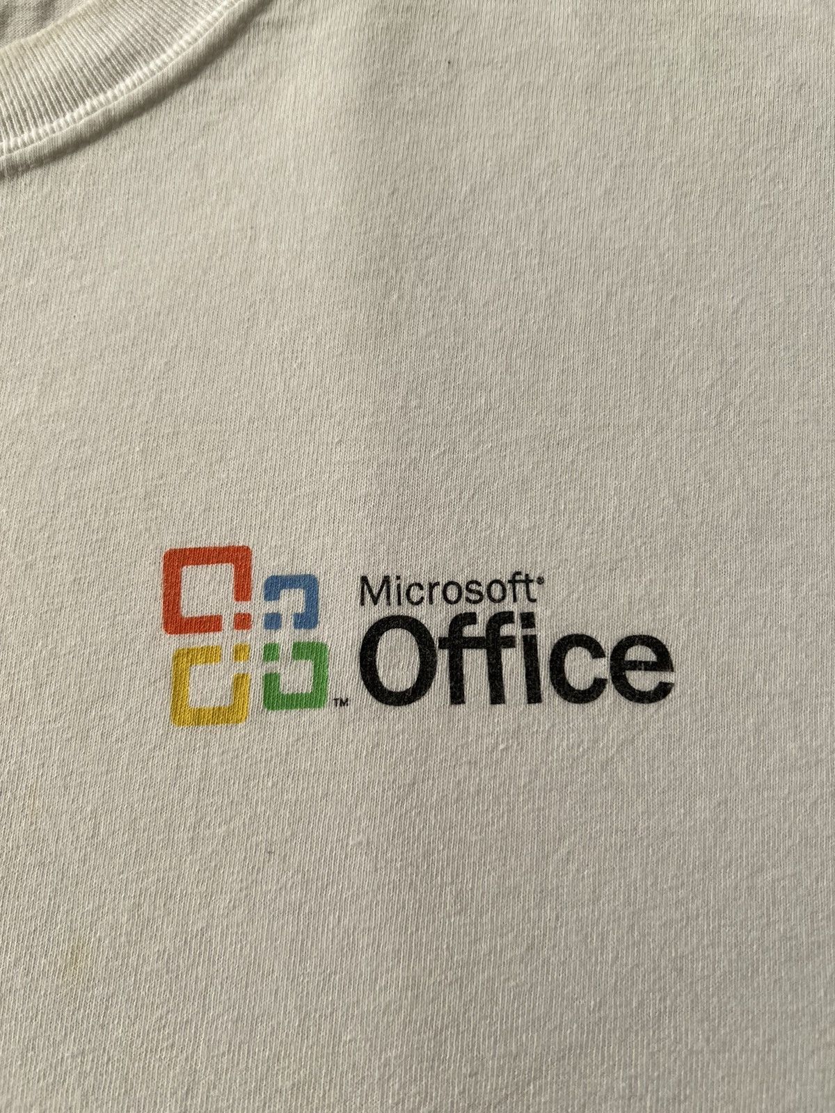 Microsoft Vintage 2003 Microsoft Office Technology Promo T-shirt Size US XL / EU 56 / 4 - 4 Thumbnail