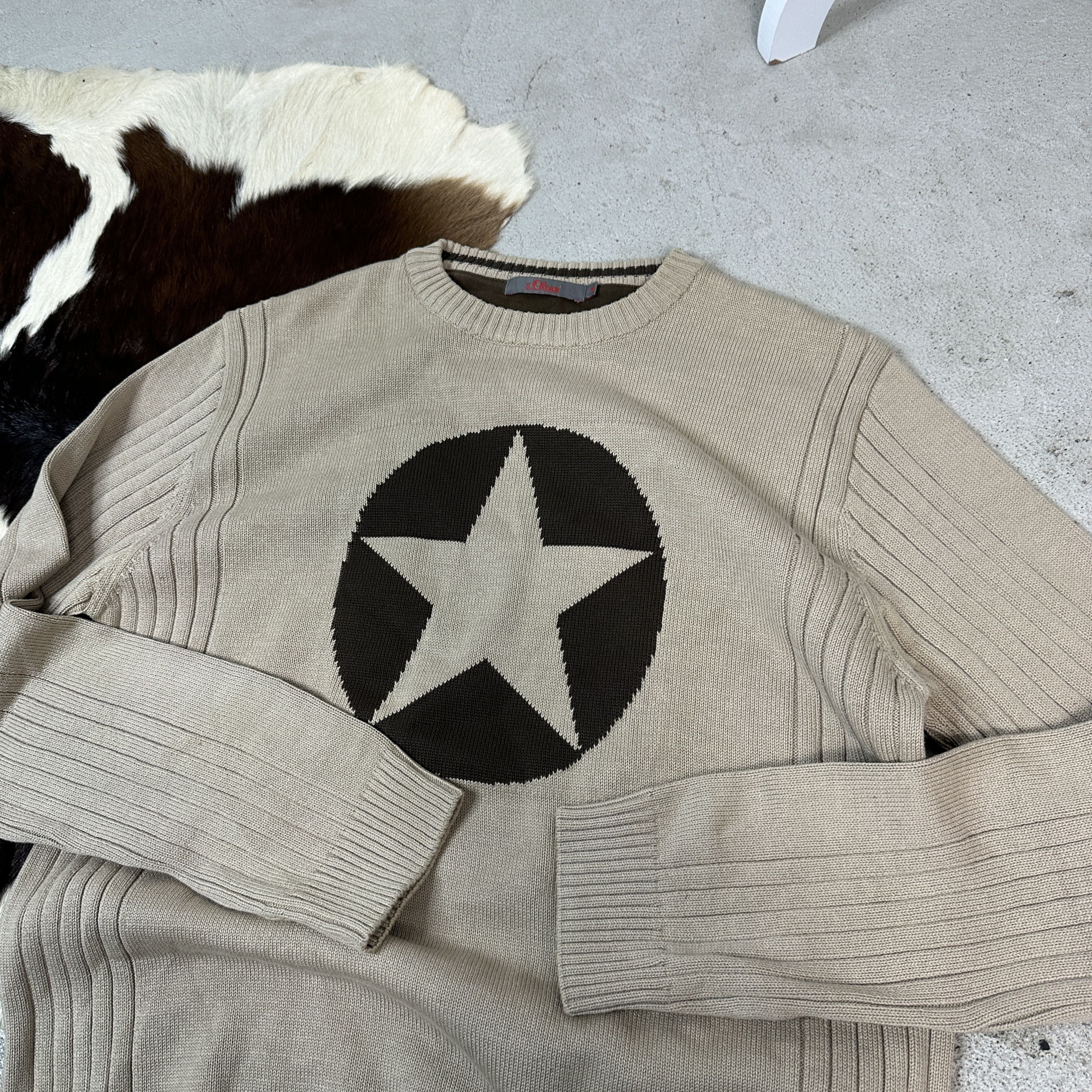 Vintage Vintage Ribbed Sweater Star Size US M / EU 48-50 / 2 - 3 Thumbnail