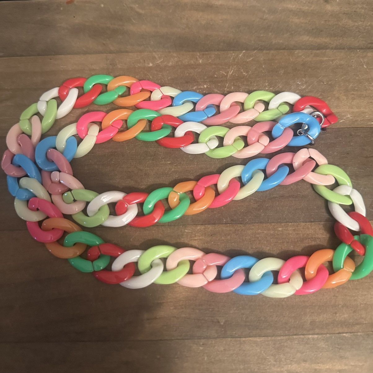 Other Multicolor acrylic link necklace Size ONE SIZE - 2 Thumbnail
