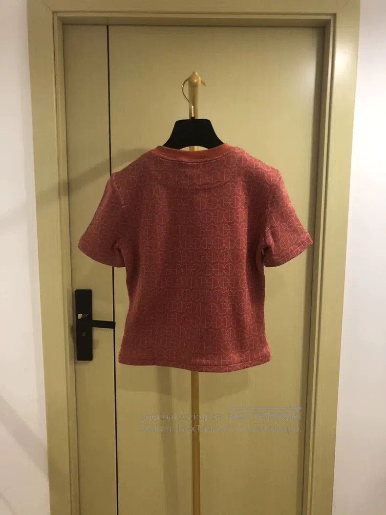 Hermes Hermes Red Logo Printed Short Sleeve T-Shirt Size XS / US 0-2 / IT 36-38 - 2 Thumbnail