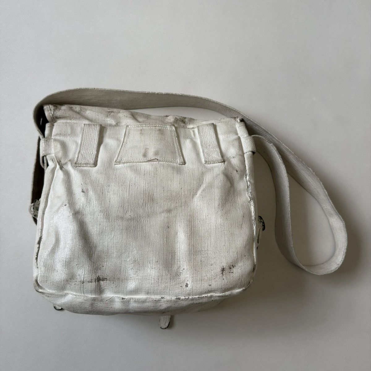 Maison Margiela ⓪ ① ⓪ Artisanal White Painted Army Satchel Size ONE SIZE - 17 Thumbnail