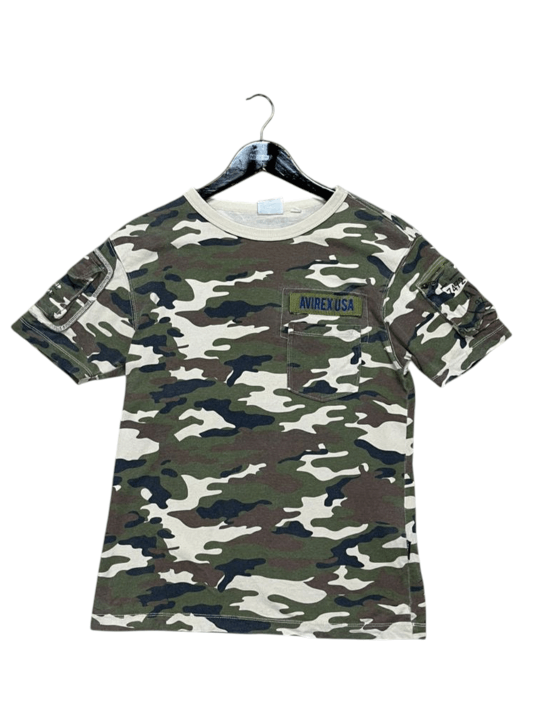 Avirex Avirex Camouflage Fatigue Crew Neck Tee Size US S / EU 44-46 / 1 - 1 Thumbnail