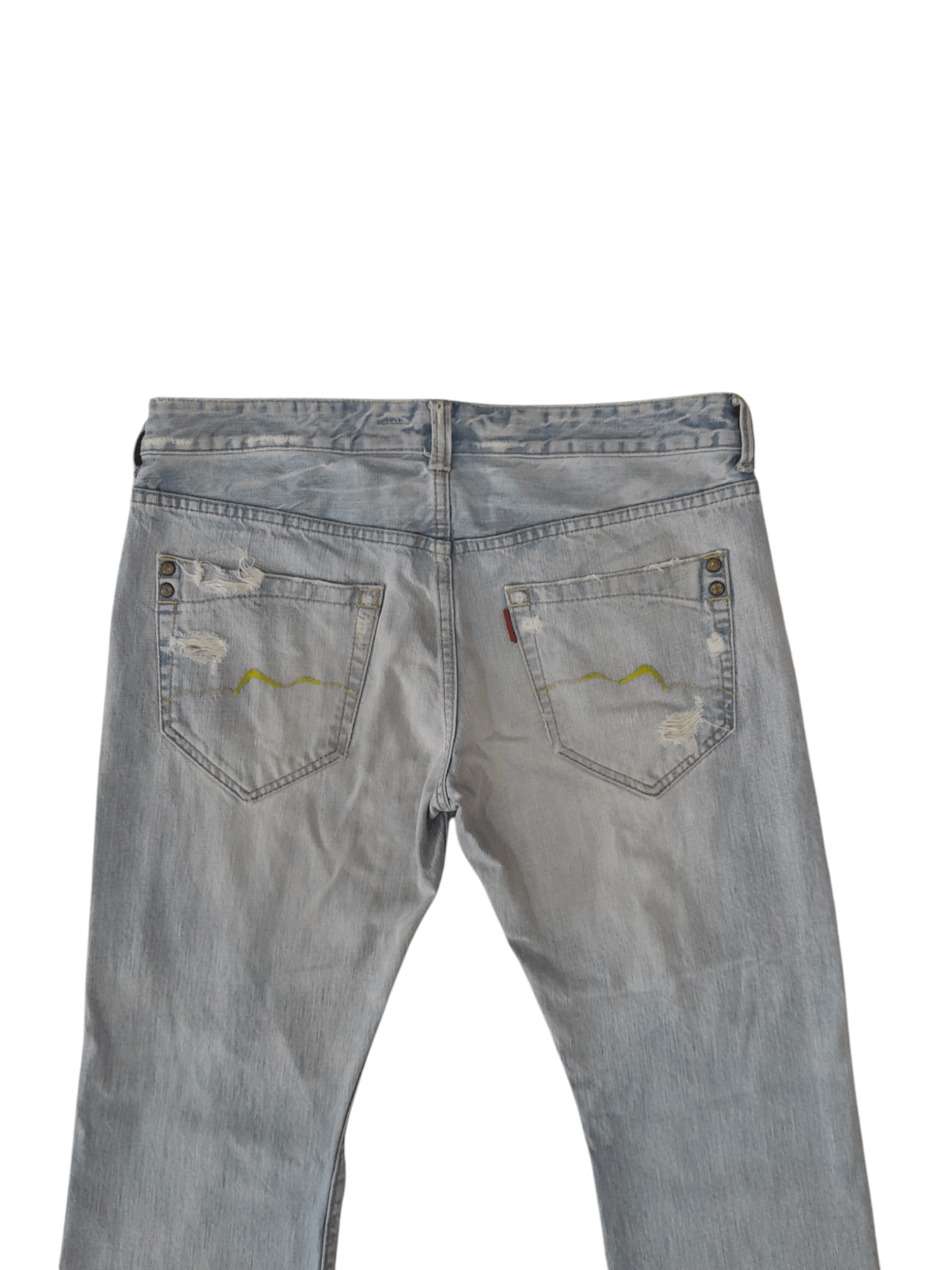 Designer × Japanese Brand Rivet & Blue Japan Denim Distressed (F406) Waist 33 Size US 33 - 8 Thumbnail