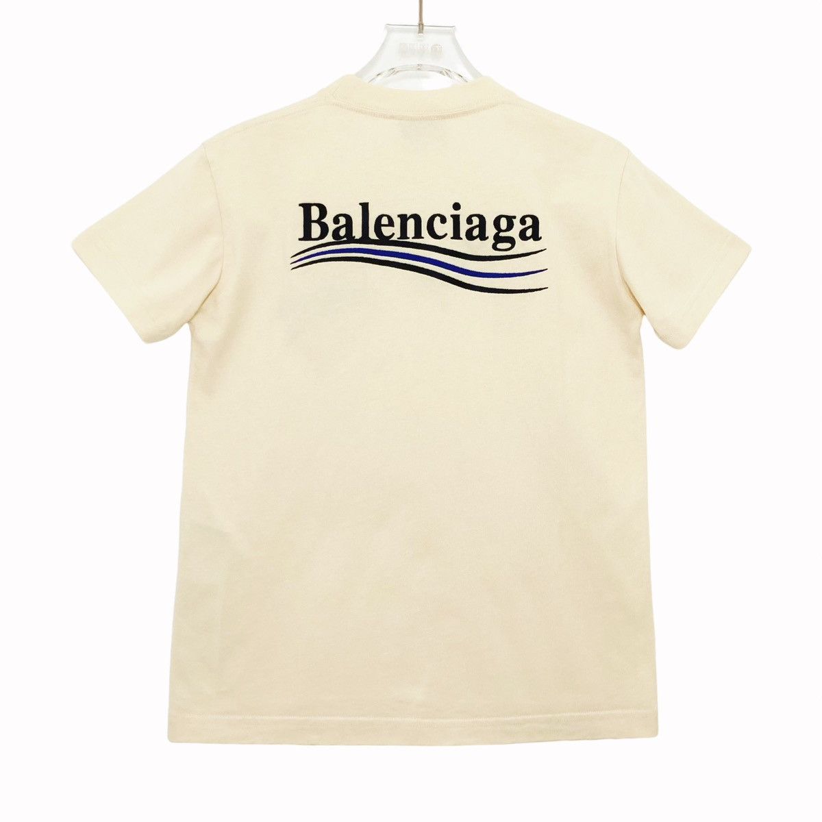 Balenciaga Balenciaga Logo Letter Printed Crew Neck T-shirt K26WX Size S / US 4 / IT 40 - 2 Thumbnail