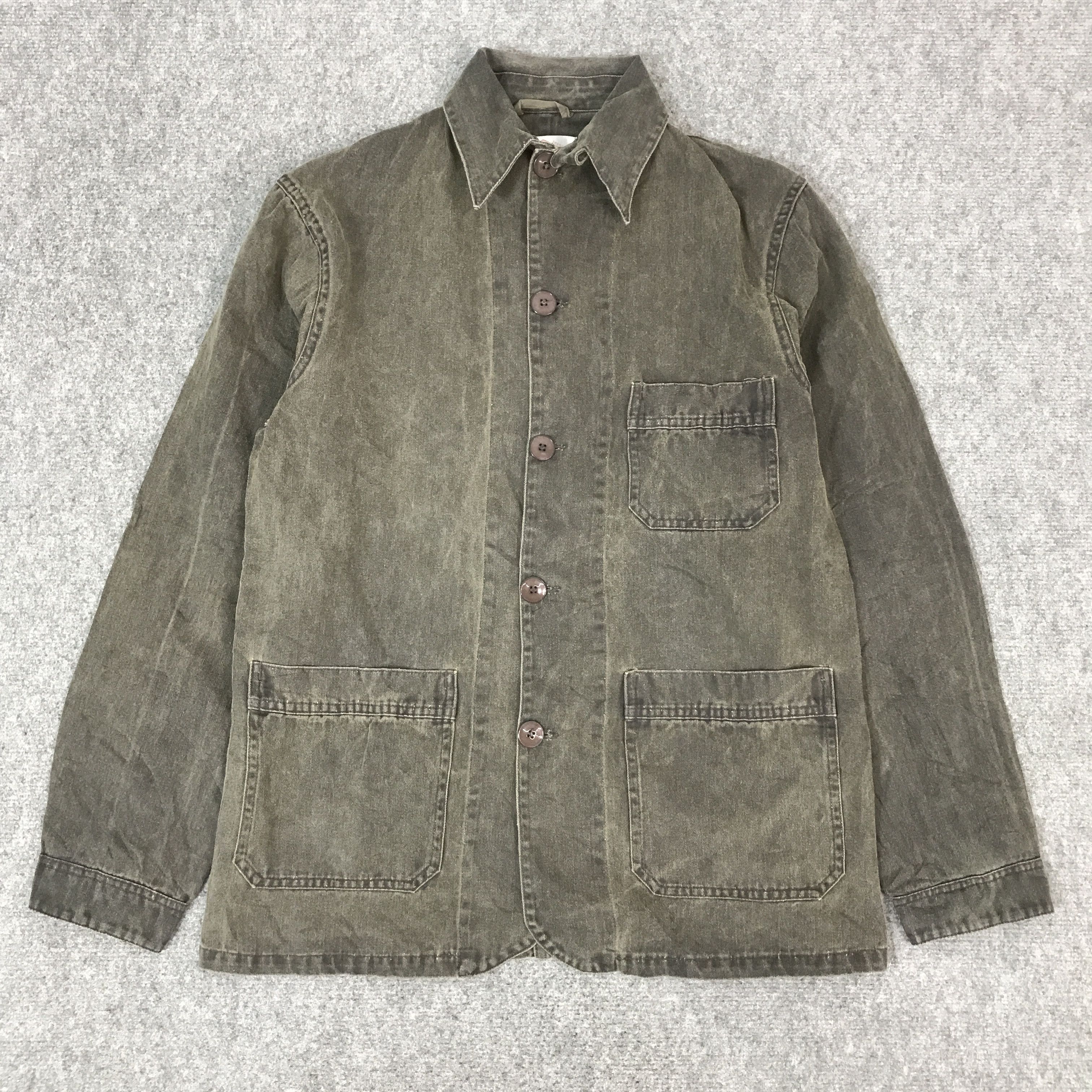 Danton DANTON BUTTON BLACK FADED JACKET Size US L / EU 52-54 / 3 - 1 Thumbnail