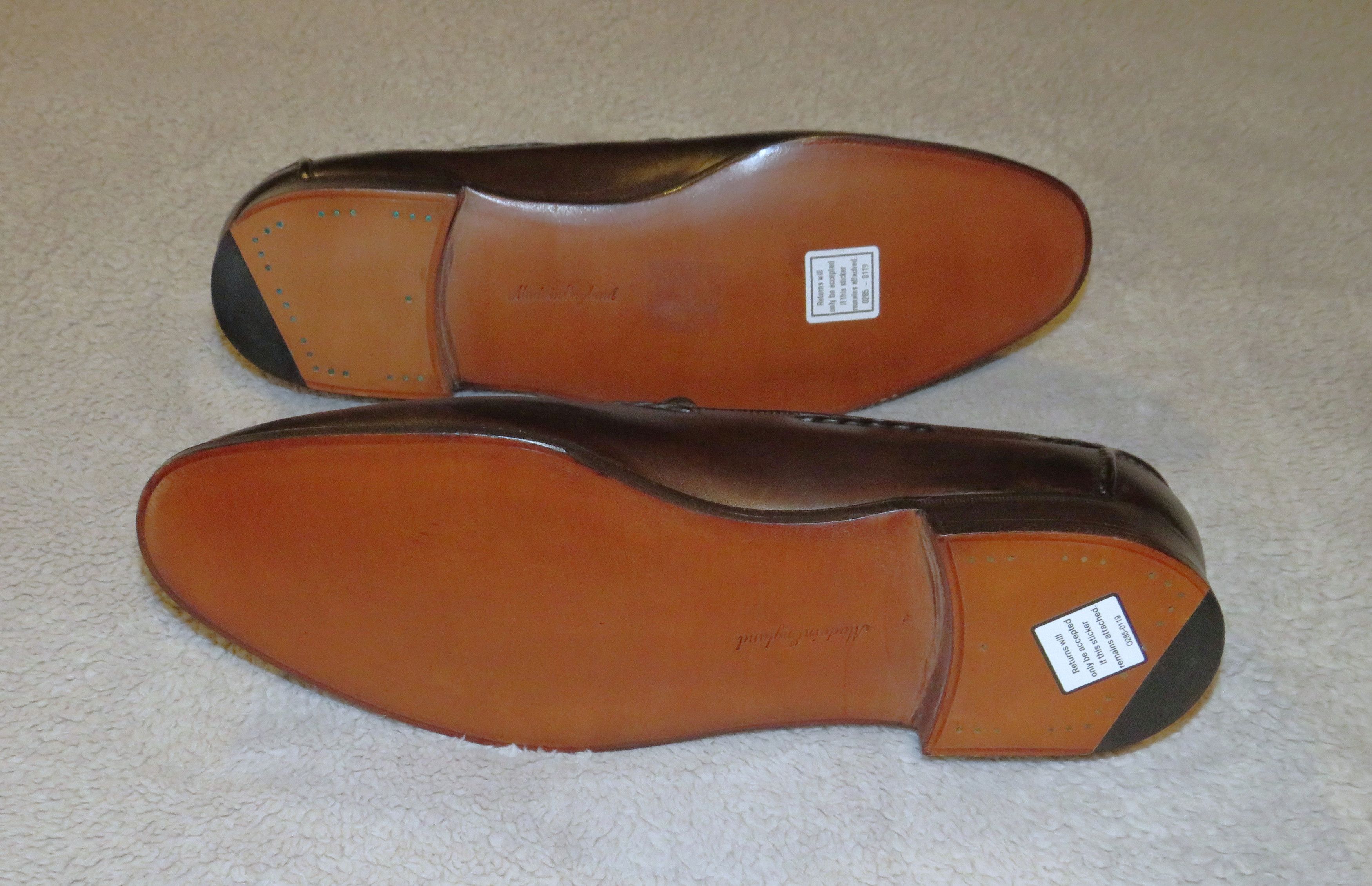 Edward Green Belgravia Dark Oak Antique Loafers 10.5 C NWB Size US 10.5 / EU 43-44 - 9 Thumbnail