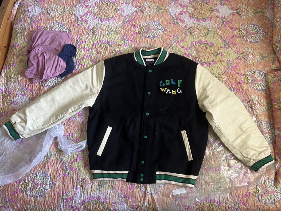 golf wang ボンバージャケット Lサイズ Golf Wang Tyler The Creator Flame Bomber Puffer Jacket Size
