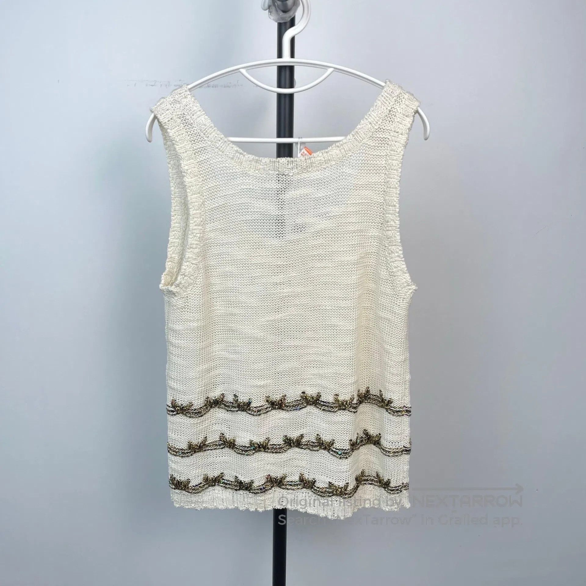 Chanel Chanel Handmade Series White Gold Knit Vest| Size XS / US 0-2 / IT 36-38 - 2 Thumbnail