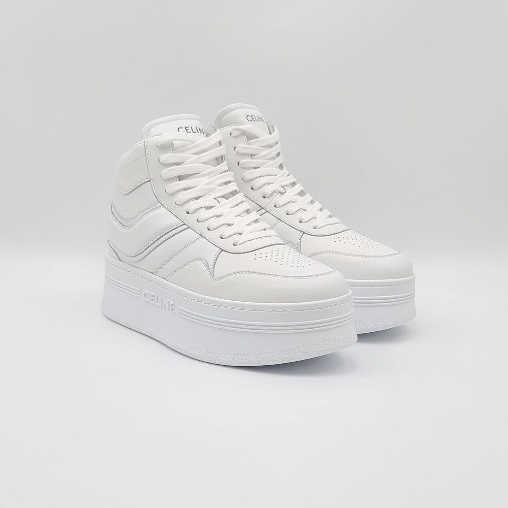 Celine o1bcso1str0225 348593338C Hi-Top Sneakers in White Size US 6 / IT 36 - 2 Thumbnail
