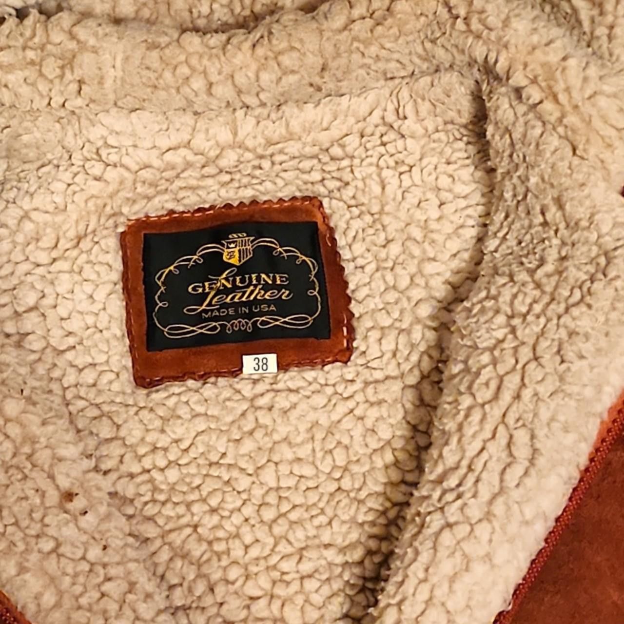 Other Damico Sherpa Lined Brown Leather Jacket Size XS / US 0-2 / IT 36-38 - 6 Thumbnail