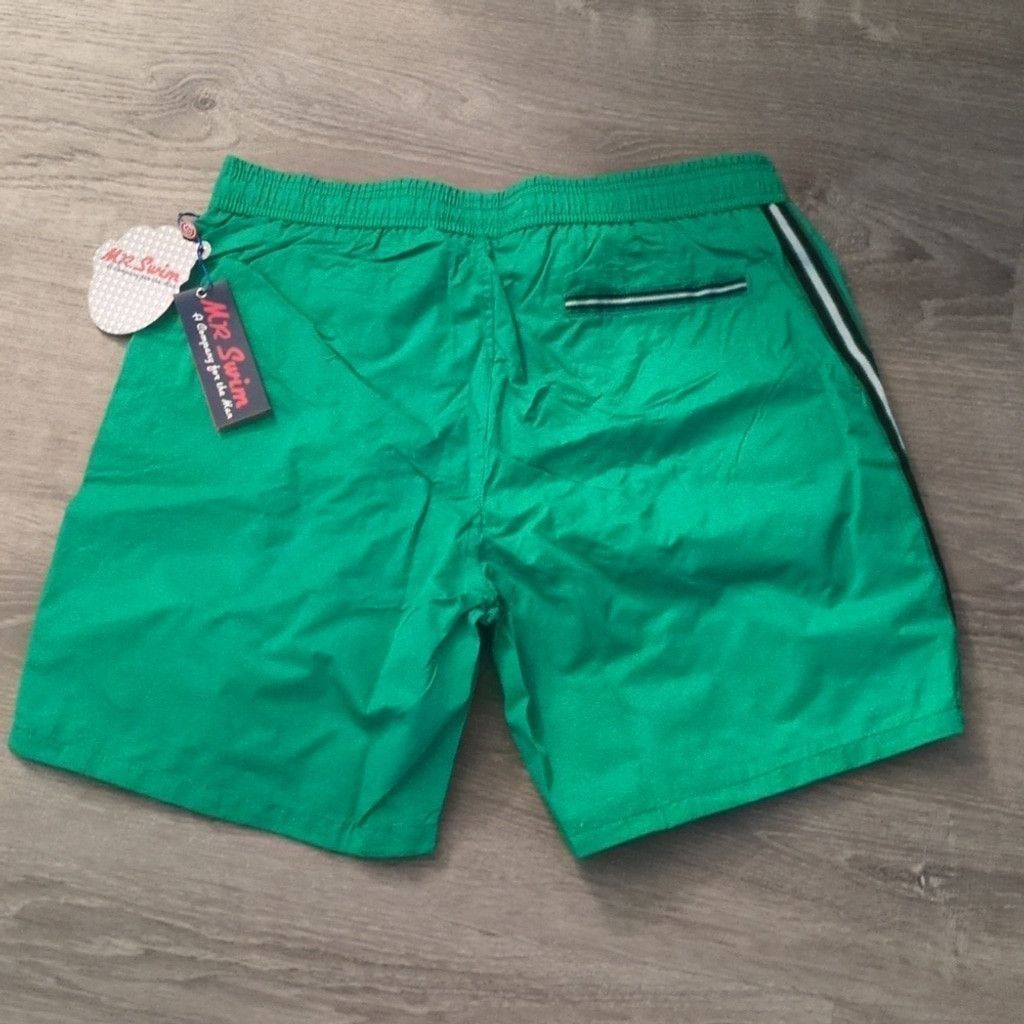 Other Mr. Swim solid with side tape green swim trunks size medium Size US 31 - 3 Thumbnail