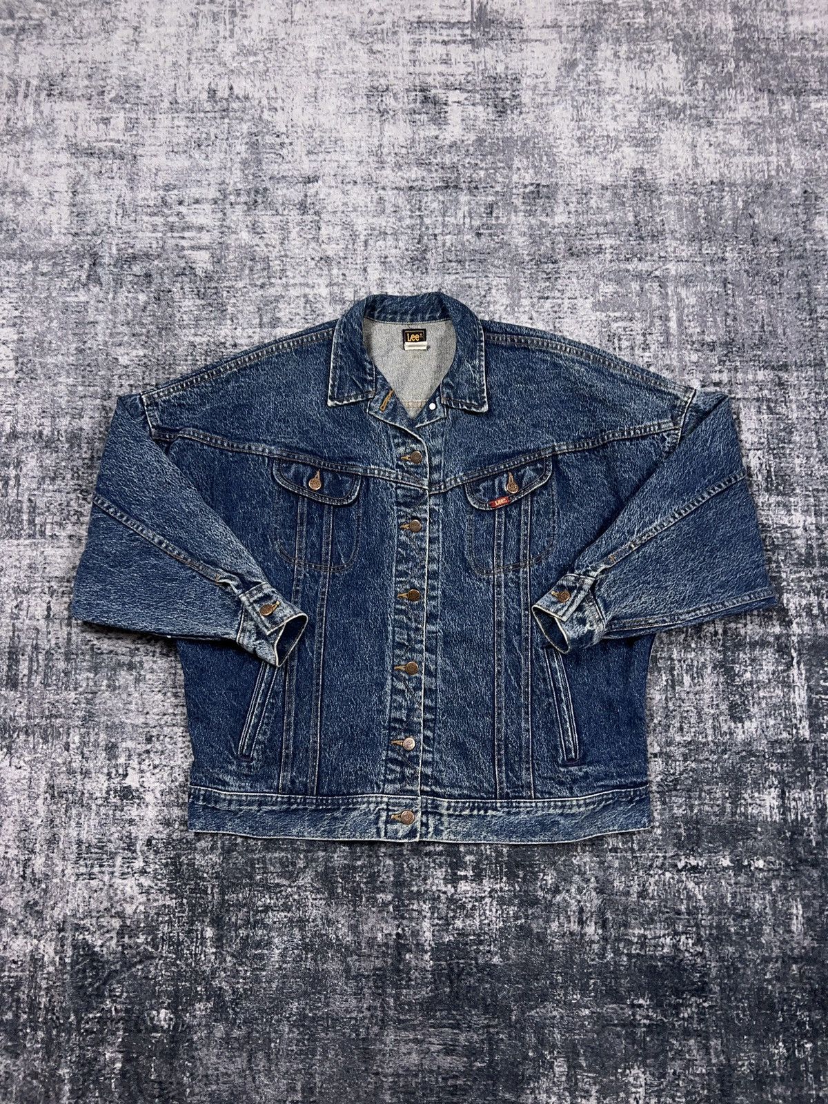 Lee × Vintage Vintage 90s Lee Denim Trucker Jacket Size US S / EU 44-46 / 1 - 1 Thumbnail