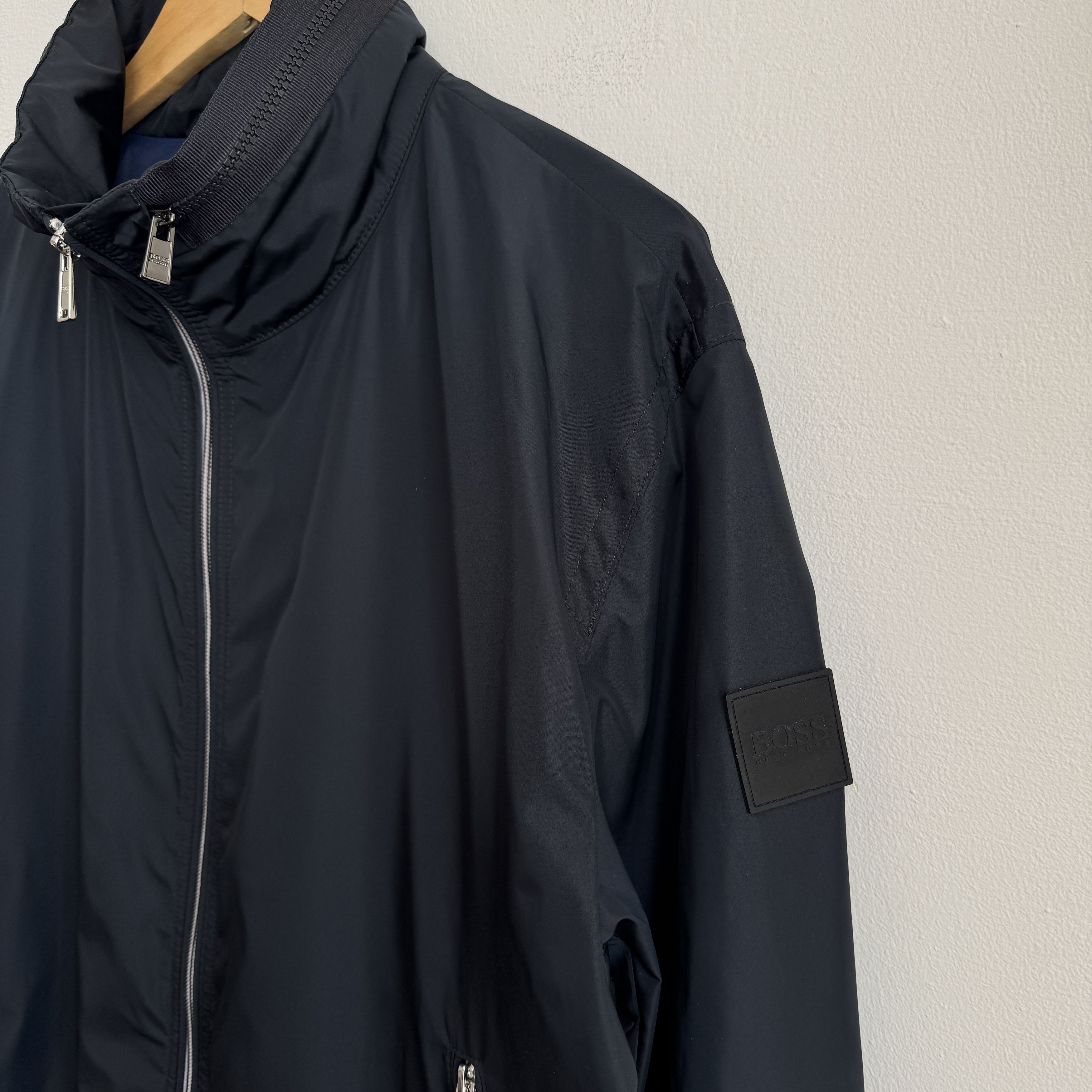 Hugo Boss BOSS Costa3 Zip-Through Blouson Mens Jacket in Navy 52/XL Size US XL / EU 56 / 4 - 3 Thumbnail