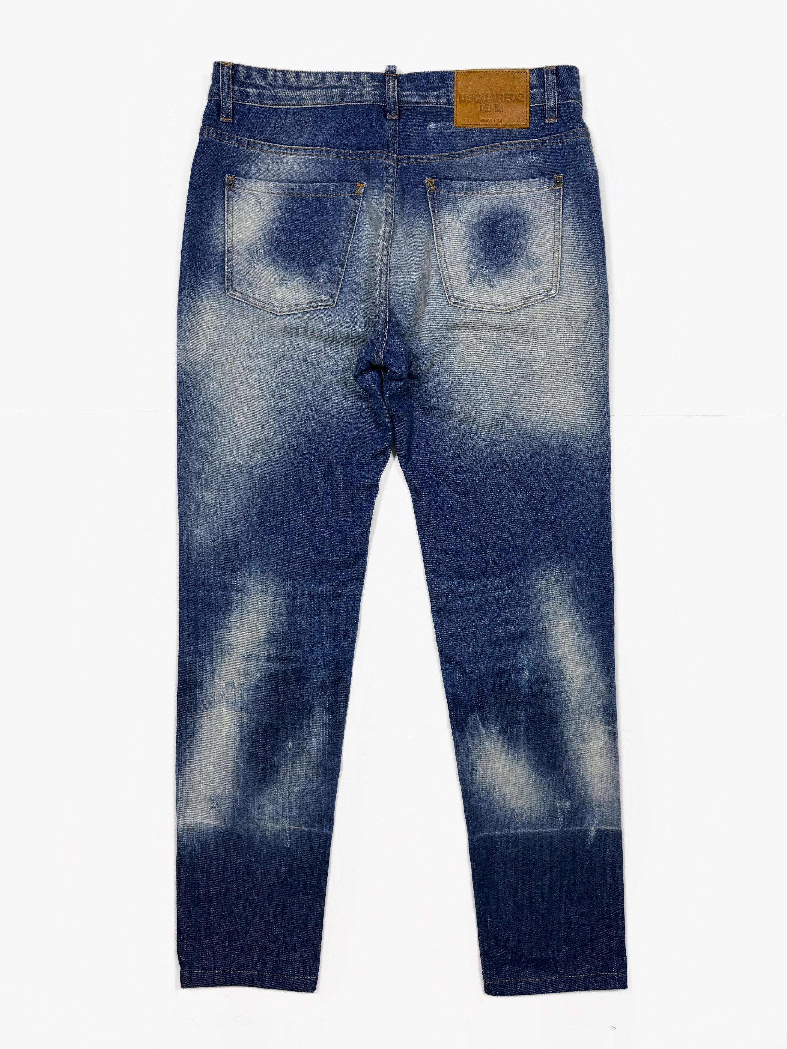 Dsquared2 Dsquared2 Distressed Slim Blue Jeans 32х32 Size US 32 / EU 48 - 8 Thumbnail