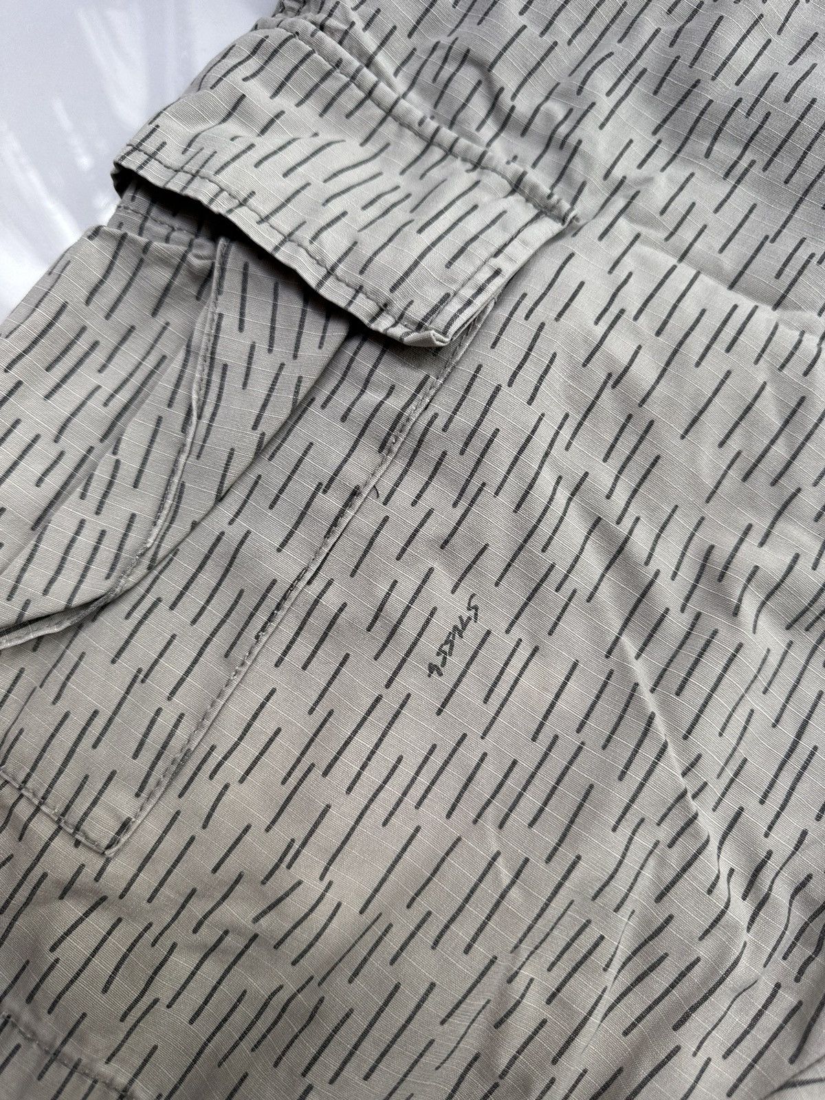 Stussy × Vintage STUSSY VINTAGE MONOLOGO STREETWEAR CARGO SHORTS Size US 34 / EU 50 - 5 Thumbnail