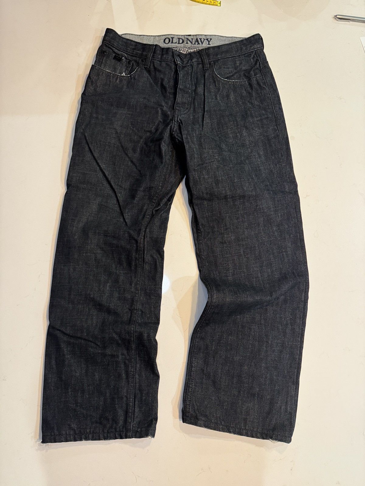 Old Navy Old navy flannel lined navy baggy denim Size US 32 / EU 48 - 1 Thumbnail
