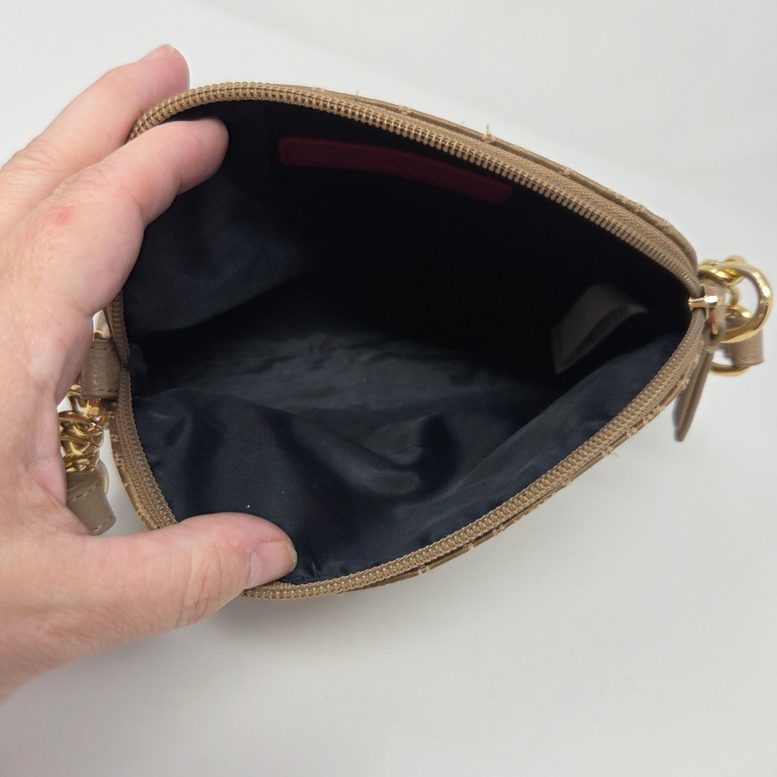 Tommy Hilfiger Tommy Hilfiger Crossbody Square Monogram Tan FLAW Size ONE SIZE - 10 Thumbnail