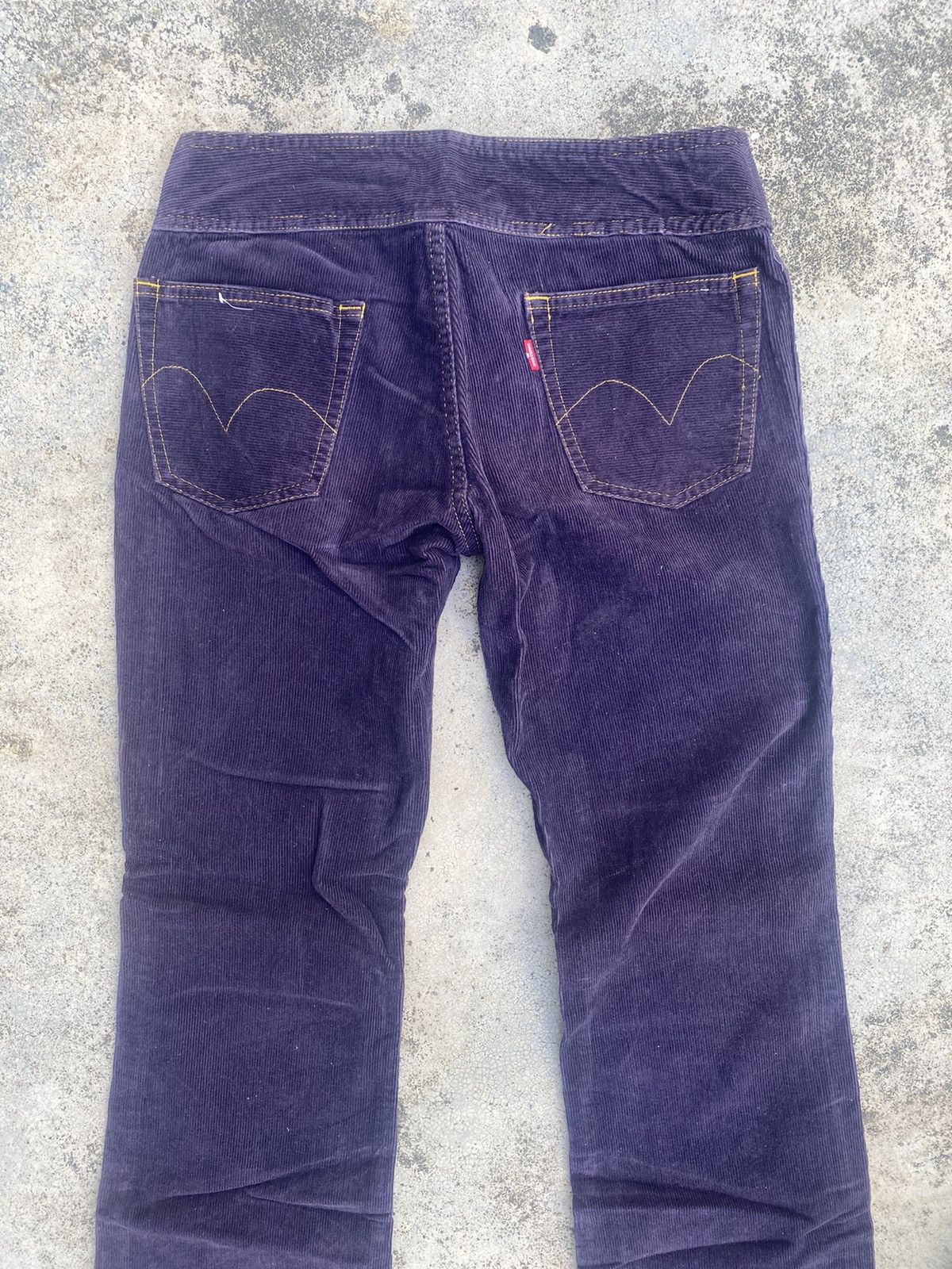 Designer × Hysteric Glamour × Japanese Brand Flare Hysteric Glamour Corduroy Low Rise Bush Pants Size US 27 - 17 Thumbnail